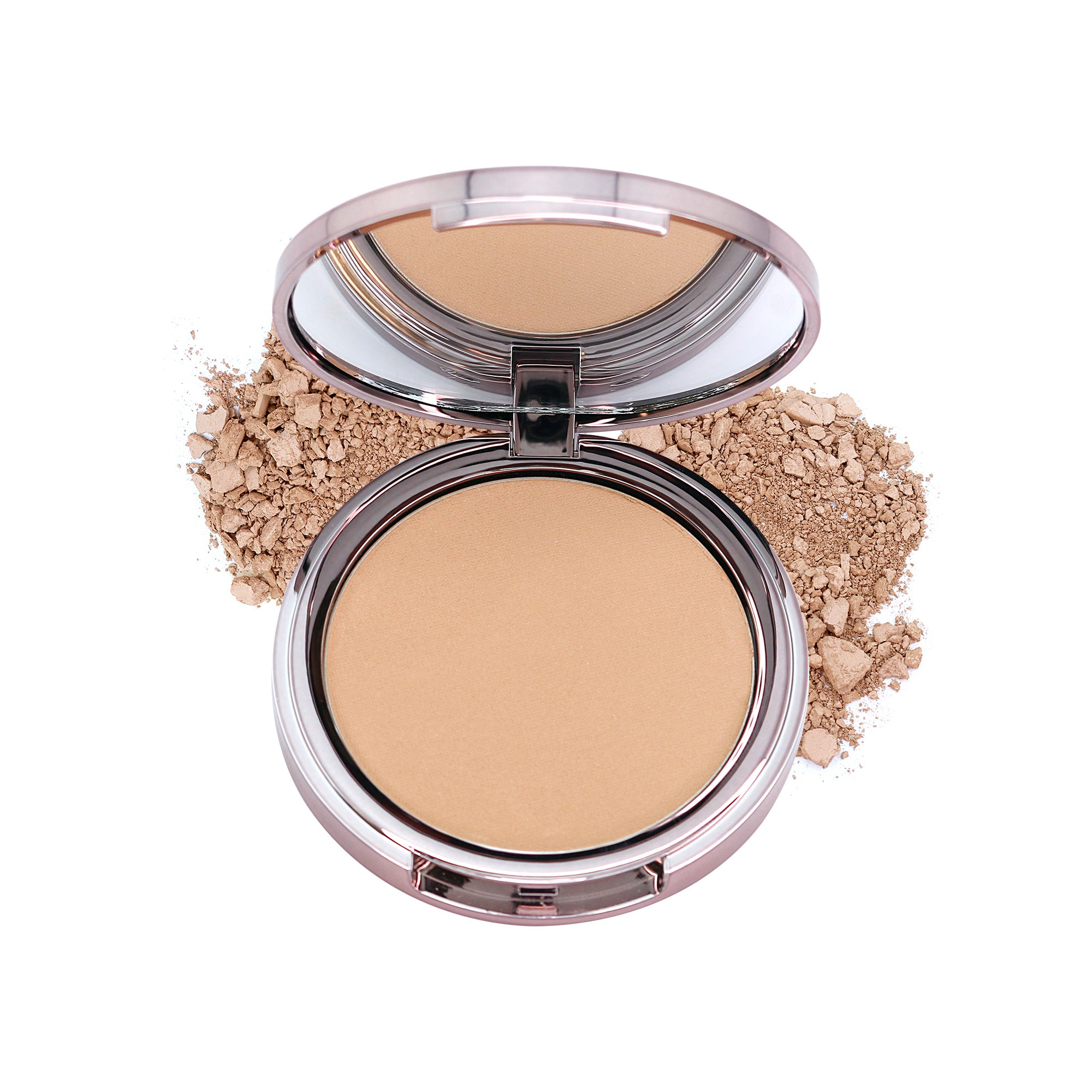 Glow Luminous Face Powder with Brush - Shimmering Highlighter for Cheeks & Eyes - Perfect for Day & Night Makeup Looks