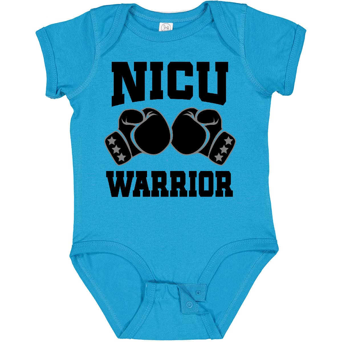 Inktastic NICU Warrior Baby Boy Onesie - Soft Cotton Infant Bodysuit for Newborns & Preemies - Perfect for NICU Graduation, Baby Showers & Hospital Photos
