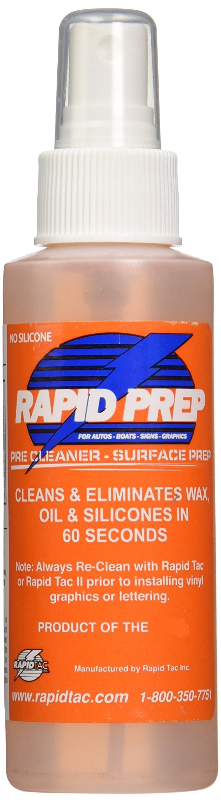 RapidTac Rapid Prep Surface Cleaner - 4oz Vinyl Graphics & Decal Spray for Car Wraps, Signs & Stickers | Perfect for Vehicle Wrapping, Signage Installation & DIY Projects