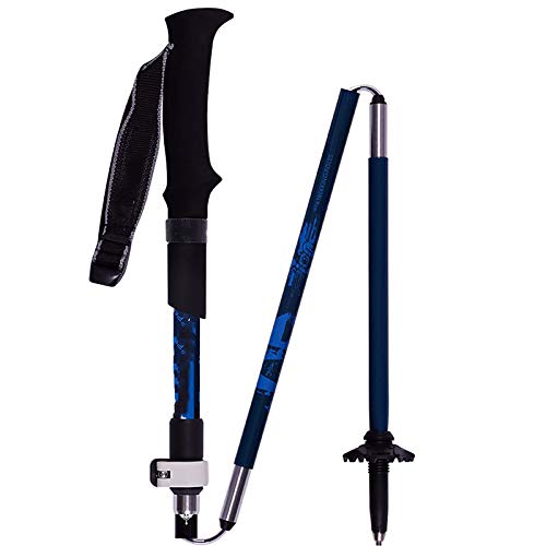 Premium Nordic Walking Trekking Poles - Adjustable Anti-Shock Quick Lock Telescopic Hiking Sticks for Men & Women - Lightweight Collapsible Design for Hiking, Camping, Backpacking & Outdoor Adventures (Perfect for Trail Walking, Mountain Climbing & Fitness Training)