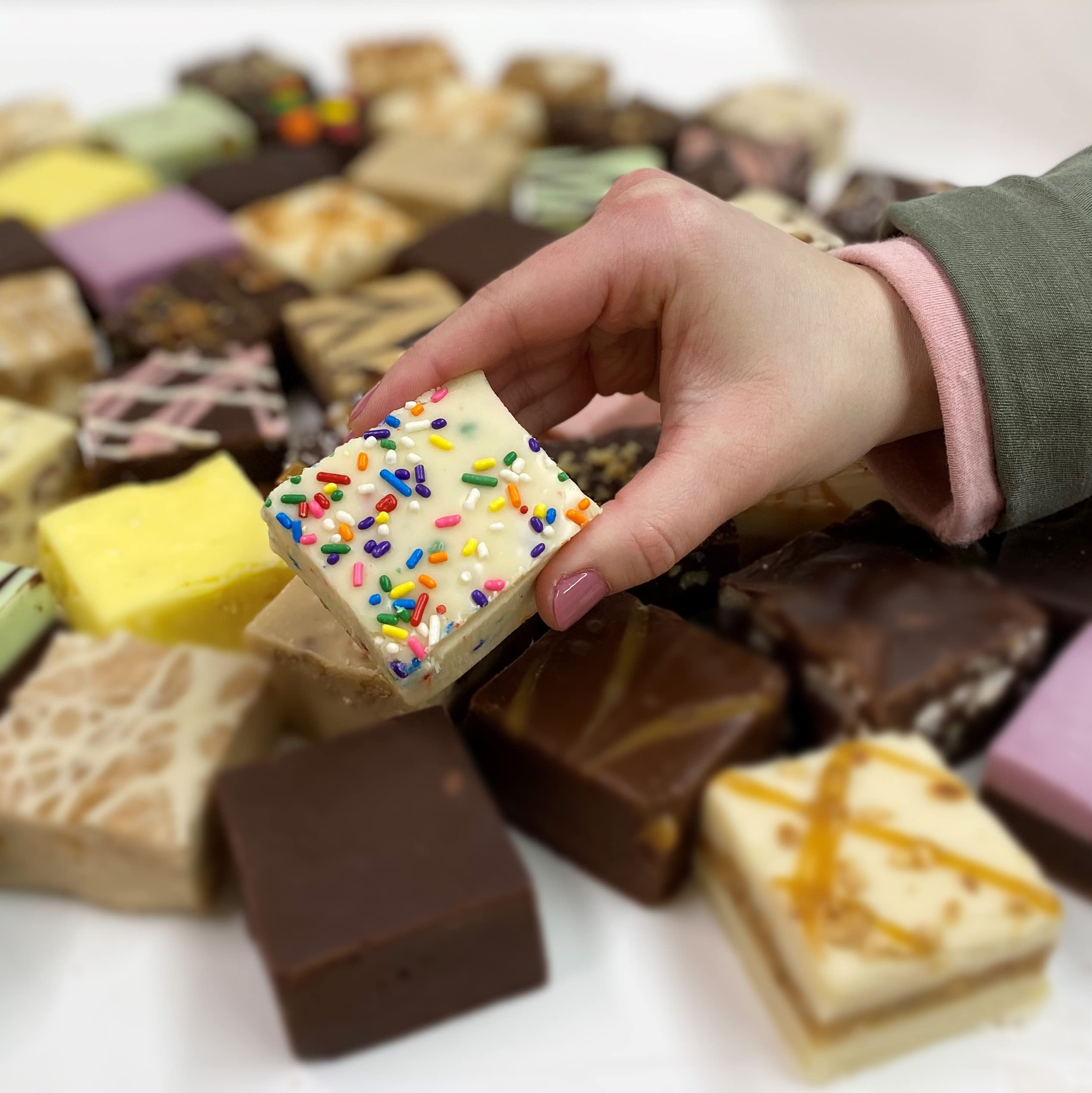 Valley Fudge Birthday Cake Flavor - 1lb Artisan Gourmet Candy with Real Butter | Fresh Homemade Fudge for Parties, Gifts & Dessert Platters