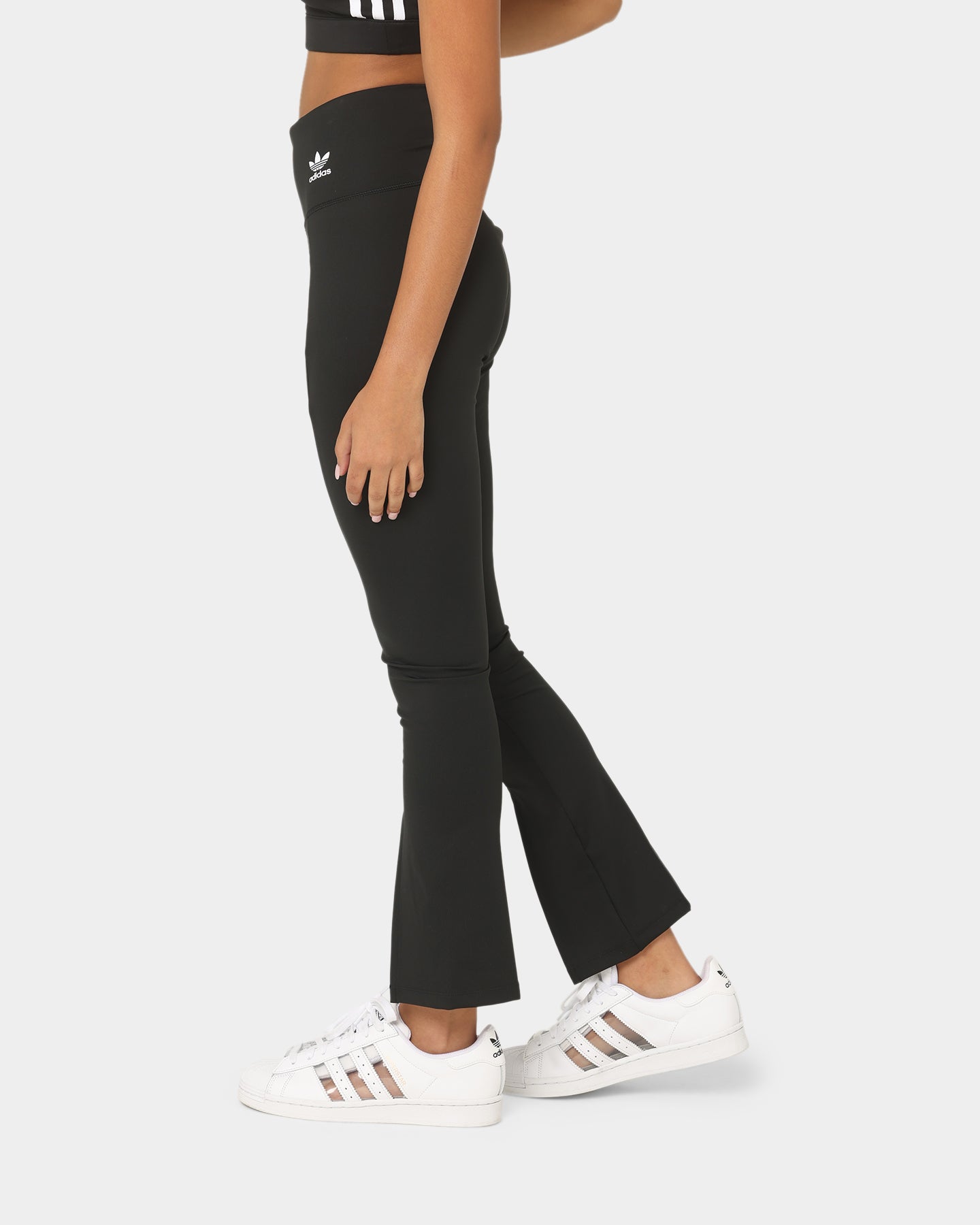 Adidas Women's Open Hem Yoga Workout Tights - Black - Perfect for Gym, Running & Casual Wear