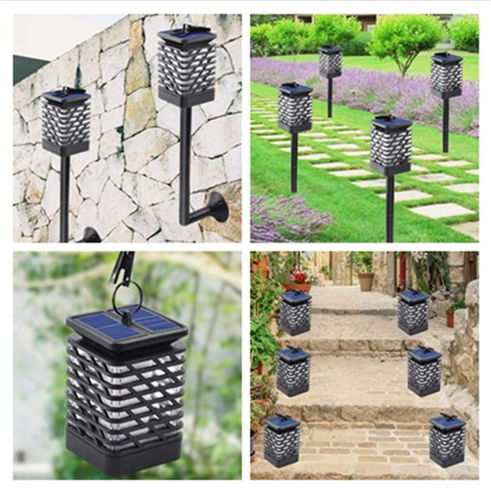 Solar Outdoor Lights 12 LED Flickering Flame Torch Light - Waterproof Landscape Lighting with Auto On/Off - Perfect for Garden, Pathway, Patio, and Backyard Decoration