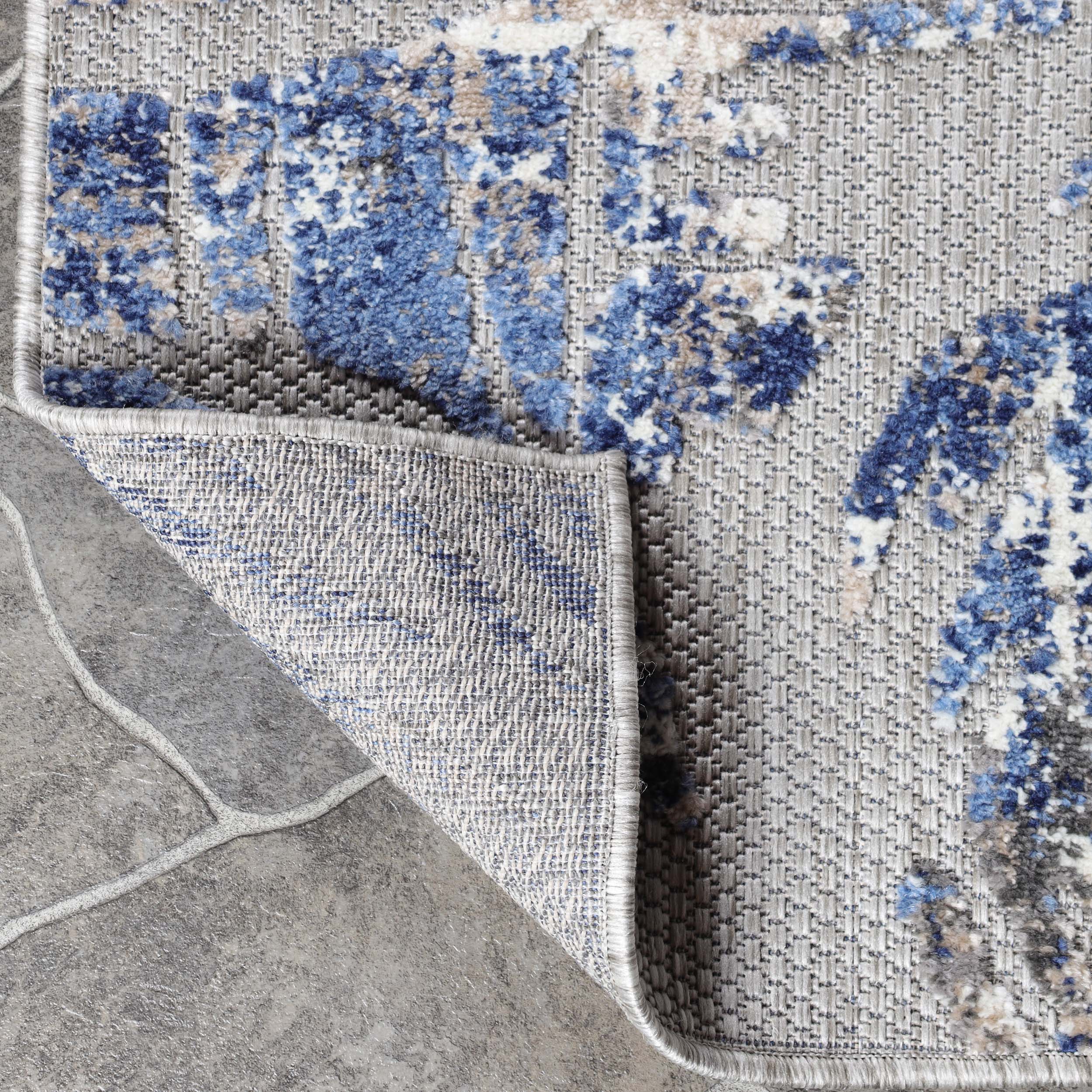 **Siesta Botanical Leaves Modern Indoor/Outdoor Area Rug or Runner Rug – Boho Chic Home Decor for Living Room, Bedroom, Patio & Entryway**