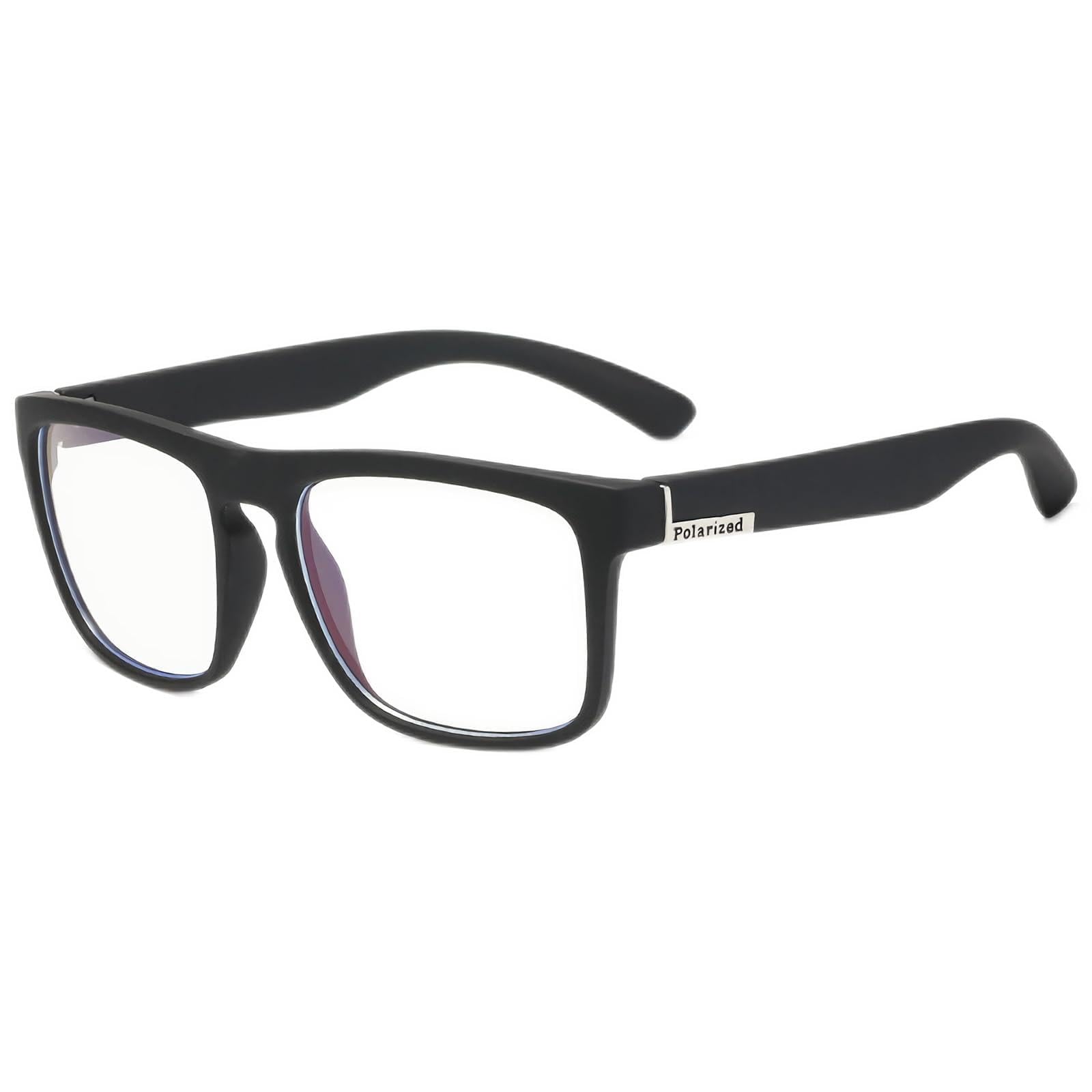 Blue Light Blocking Glasses for Men & Women - Fashion Square Anti Eyestrain Computer Glasses for Screen Time, Gaming & Office Work