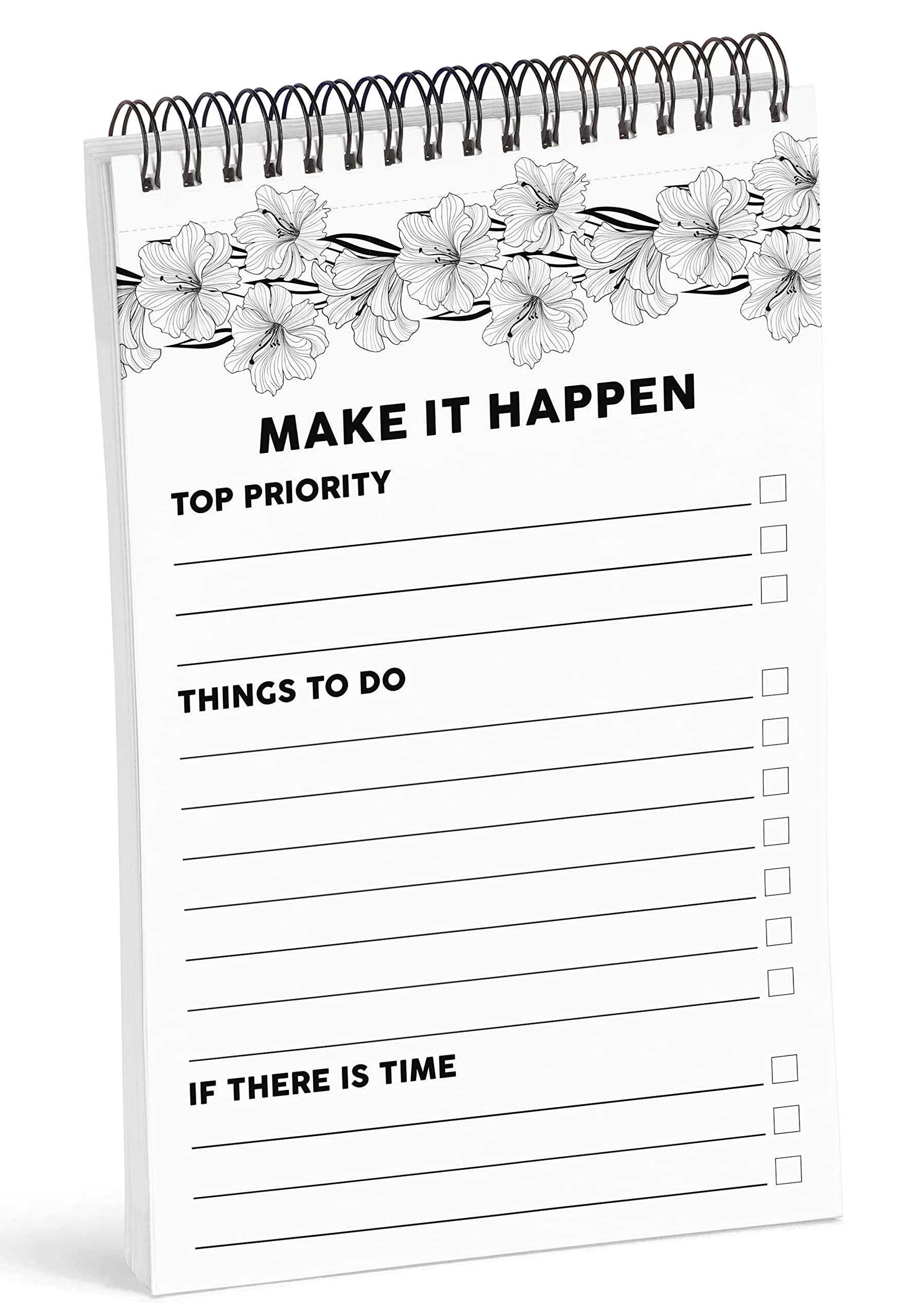 Floral Spiral Notepad - 6