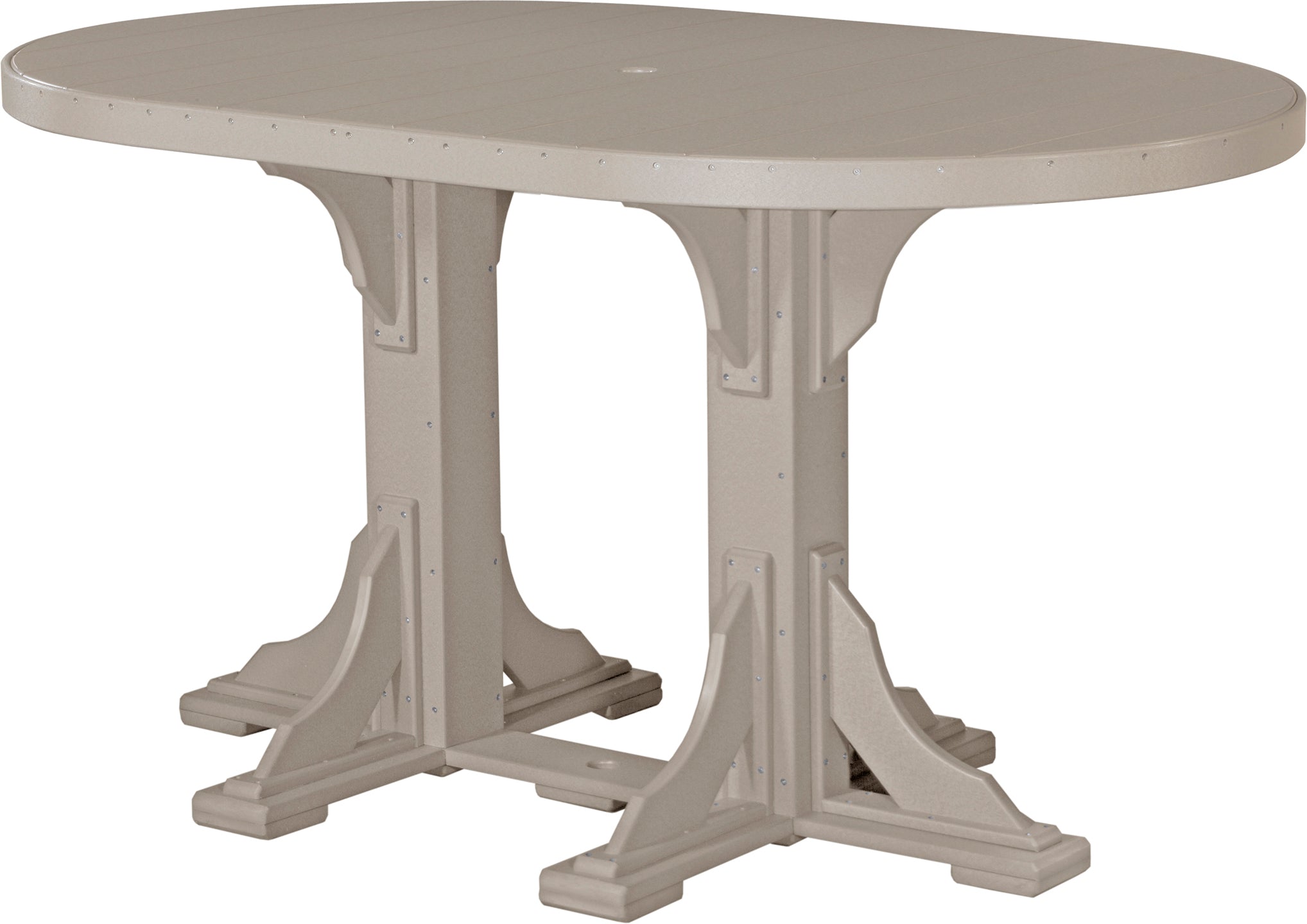LuxCraft 4' x 6' Oval Dining Table Set for 6 - Modern Kitchen & Dining Room Furniture - Perfect for Family Gatherings, Dinner Parties & Small Spaces