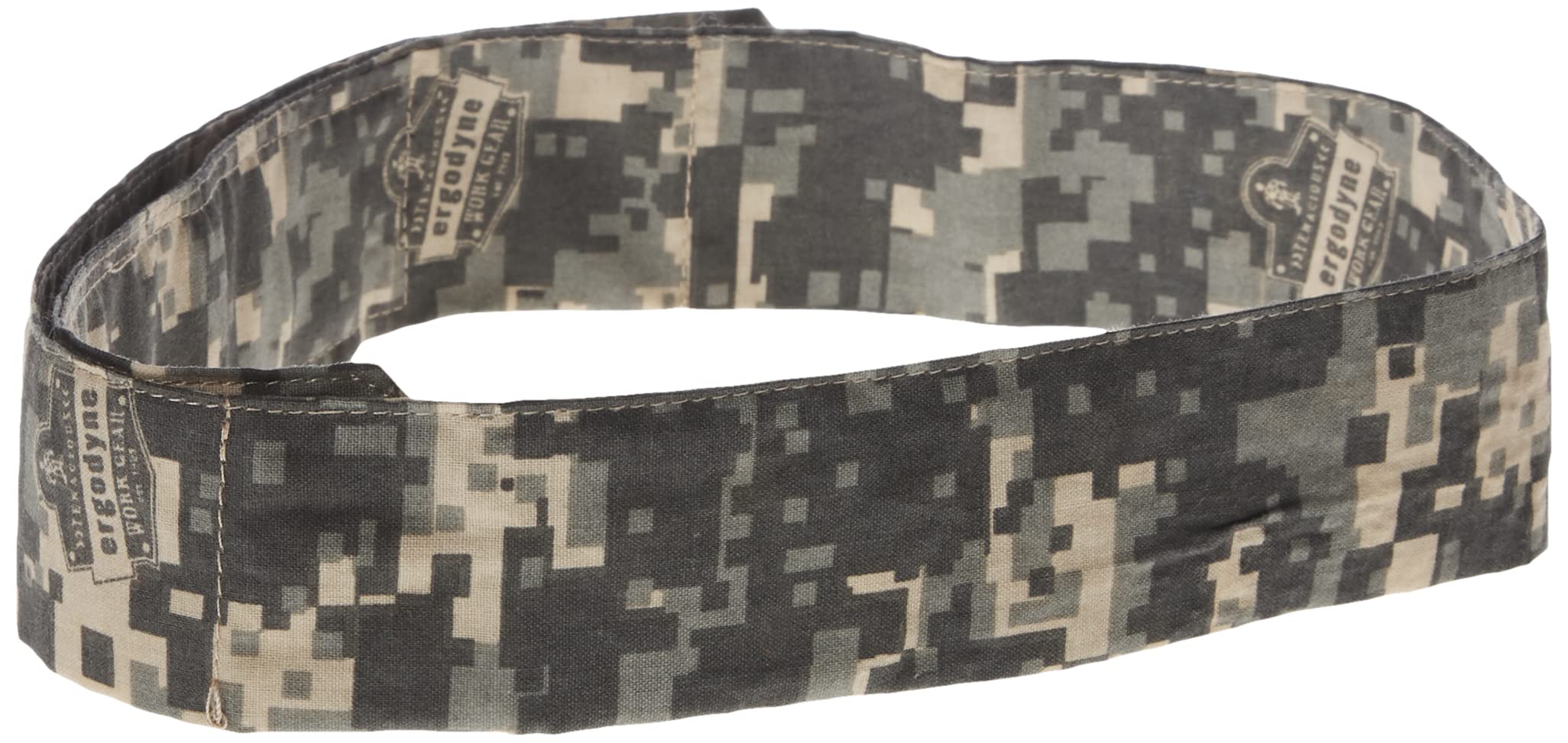 Ergodyne 12314 Chill Its 6705 Cooling Bandana with Evaporative Polymer Crystals - Quick Cooling Relief for Outdoor Activities, Sports & Hot Weather - Adjustable Camo Design for Secure Fit