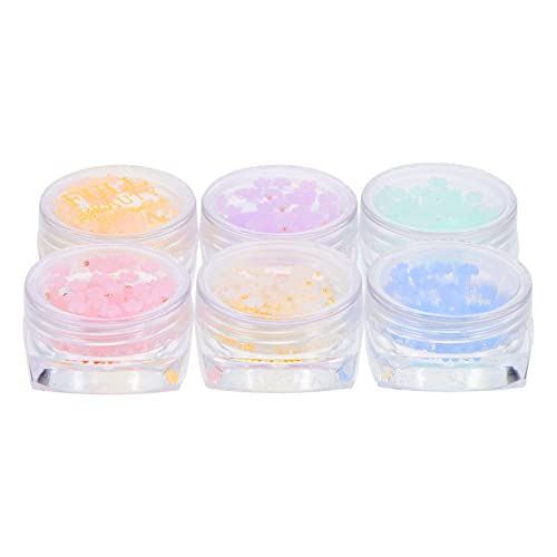 FRCOLOR 6 Boxes Resin Nail Art Charms - 3D Flower Rhinestone Nail Decals for DIY Manicure | Perfect for Nail Salon, Home Nail Art, and Party Glam Looks