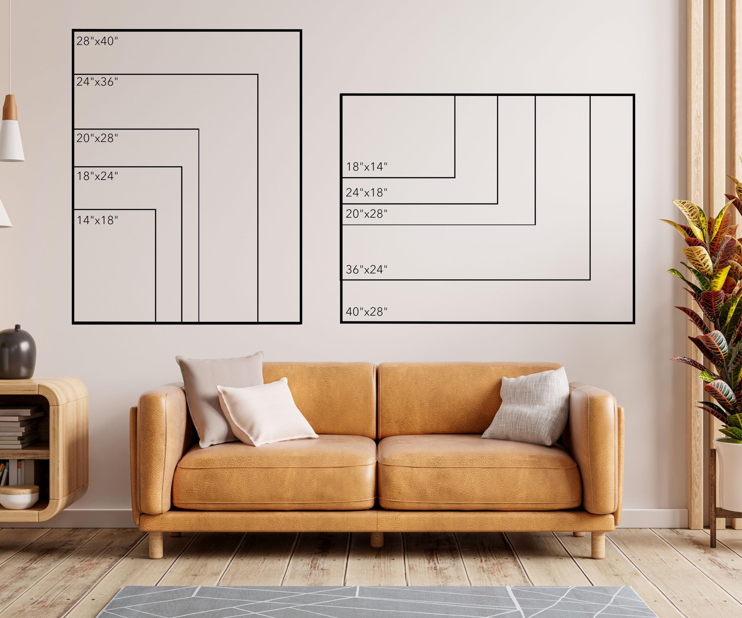 2025 Personalized Dry Erase Two-Month Wall Calendar - Acrylic Double Month Planner with Marker (28x20