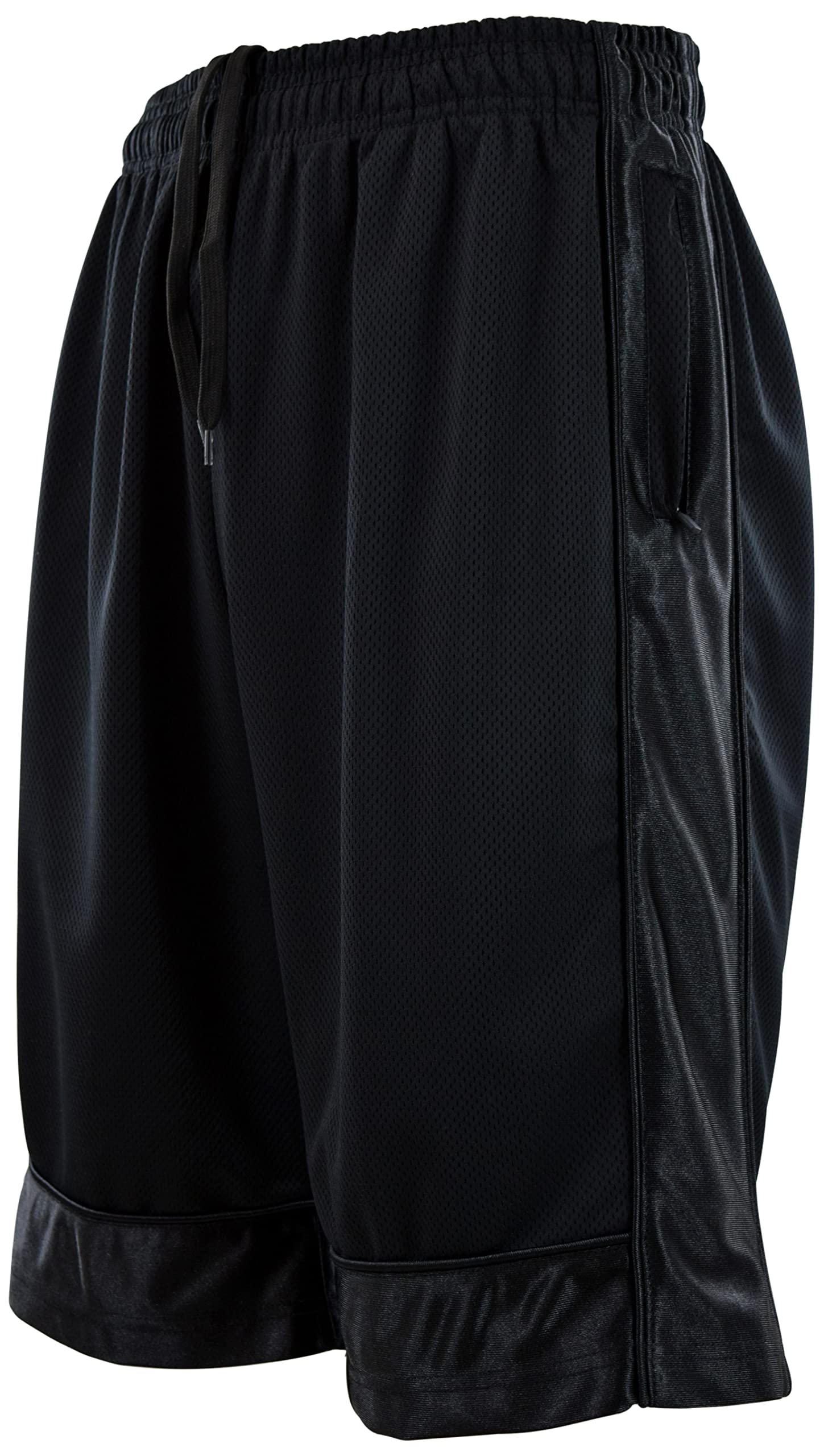Men's Solid Color Basketball Training Shorts with Pockets & Drawstring - Breathable Gym Shorts for Basketball, Running, Workout & Casual Wear