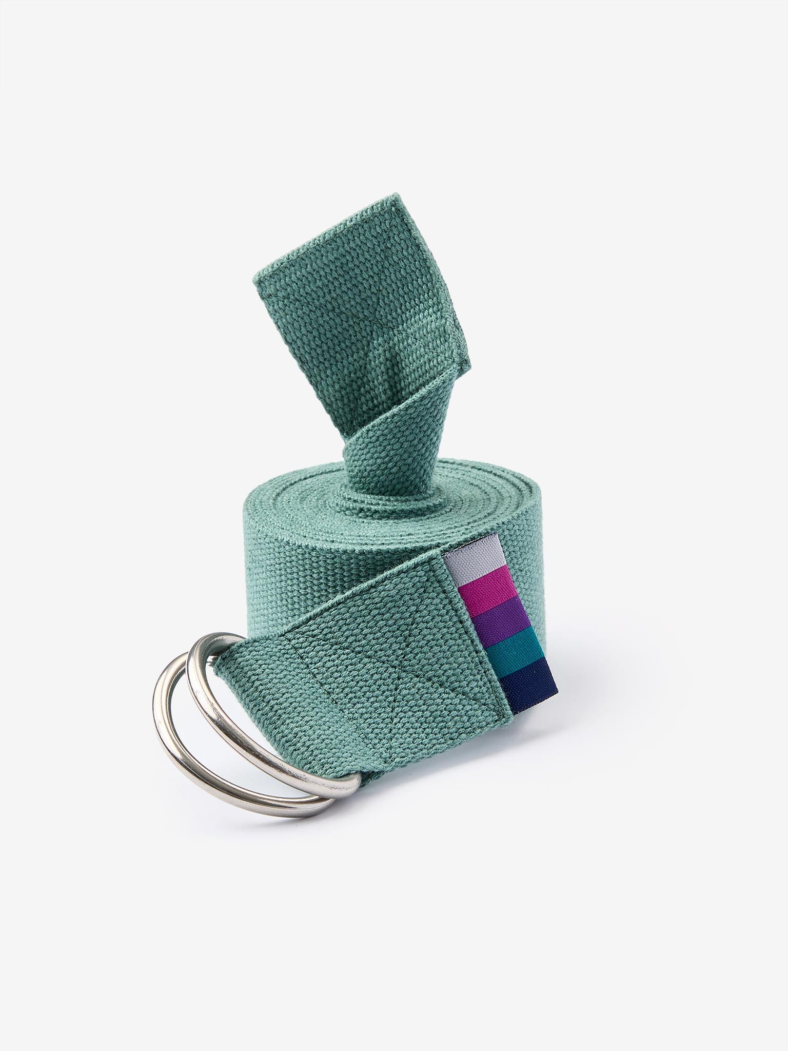 Organic Cotton D-Ring Yoga Belt for Stretching & Flexibility | Premium Yoga Accessory for Home & Studio Practice | Eco-Friendly & Comfortable