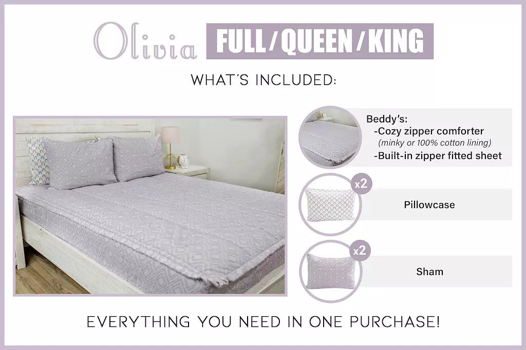 Olivia Luxe Beddy's - Premium Soft & Cozy Bedding Set for Ultimate Comfort | Perfect for Home, Hotel, and Airbnb Use