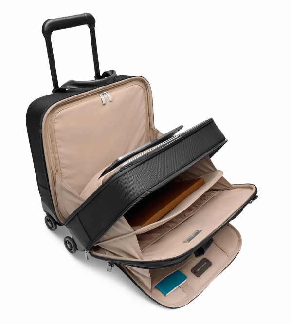 Briggs & Riley @Work Medium Spinner Briefcase - Durable Expandable Carry-On Luggage for Business Travel & Office Commute