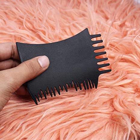 Morges Hairline Optimizer Comb for Hair Fibers - 2 Pack Black Comb Set for Men & Women - Perfect for Thinning Hair & Bald Spot Coverage - Styling & Volume Boost for Everyday Use