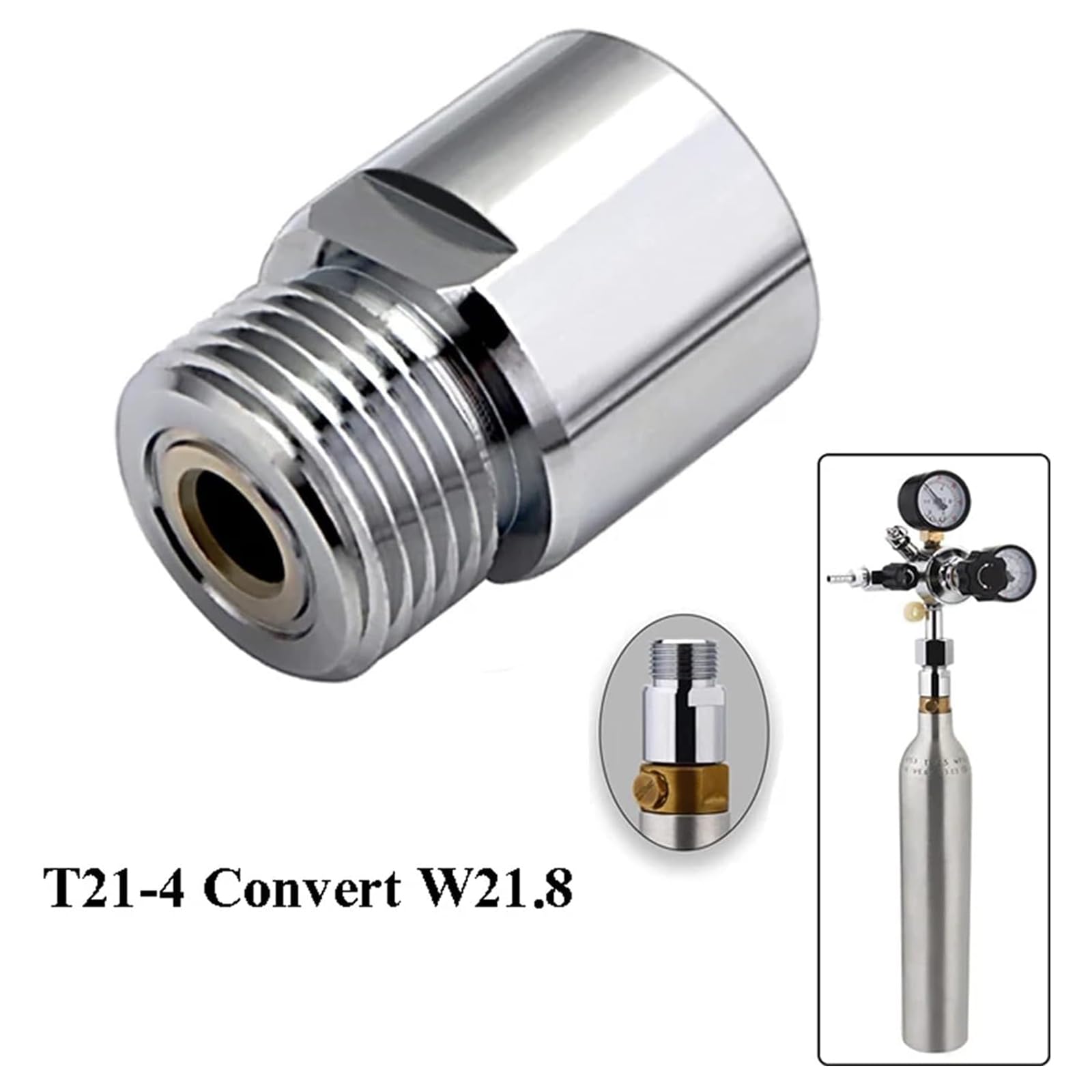 Home Brew Beer CO2 Regulator with Pressure Relief Valve, 5/16