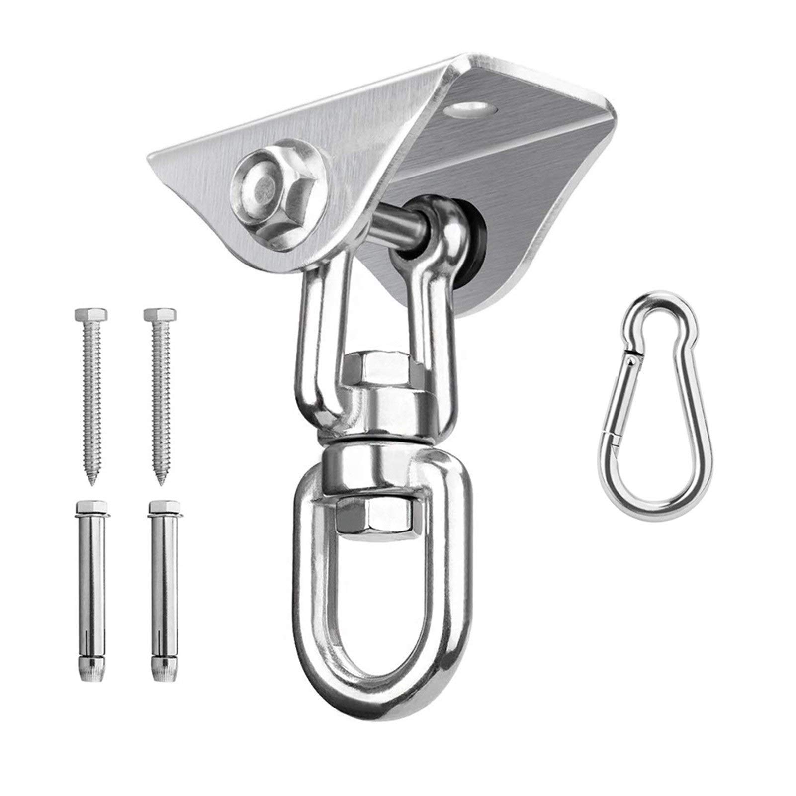 **Stainless Steel U-Shaped Ceiling Hook - Heavy Duty Hammock Chair Hanging Kit for Concrete & Wooden Beams - Easy Installation for Ceiling Fans, Leisure Sofa, Sandbags, Hammocks & Rings - Perfect for Indoor & Outdoor Relaxation**
