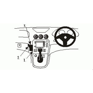 ClicOn No Holes Angled Dash Mount for Alfa Romeo 166 (1999-2007) - Perfect for GPS, Phone & Dash Cam Installation - Secure & Damage-Free Car Accessory