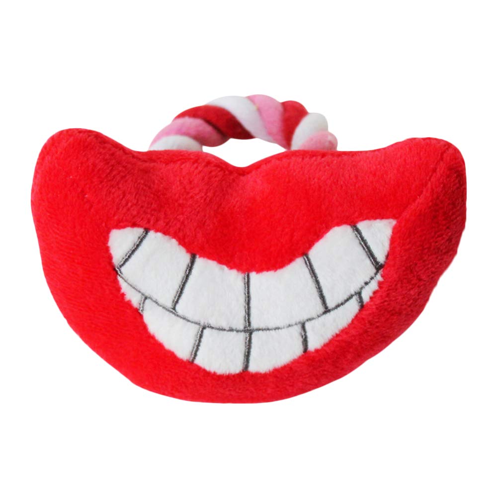 Scicalife Creative Pet Molar Chew Toys for Dogs - Durable Biting & Vocal Interactive Dog Toys (Red) - Perfect for Teething Puppies, Anxiety Relief, and Playtime Fun