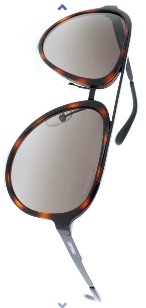 Carrera CA96/S Pilot Sunglasses - Havana Black & Brown Gradient Lenses, 58mm UV Protection - Stylish Aviator Shades for Men & Women | Perfect for Driving, Travel & Outdoor Activities