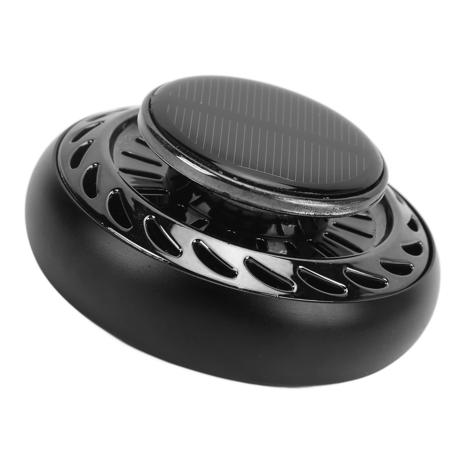 Solar Powered Car Air Freshener - Aqxreight Rotating Aromatherapy Diffuser for Vehicle Interior (Black) | Perfect for Cars, Trucks & SUVs to Eliminate Odors & Freshen Air While Driving