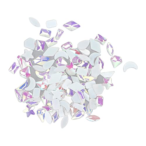 Premium Nail Art Rhinestones Kit - Assorted Sizes for Stunning Nail Designs, DIY Manicure Decorations & Craft Projects | Includes Tweezers for Easy Application - Perfect for Parties, Weddings & Salon Use