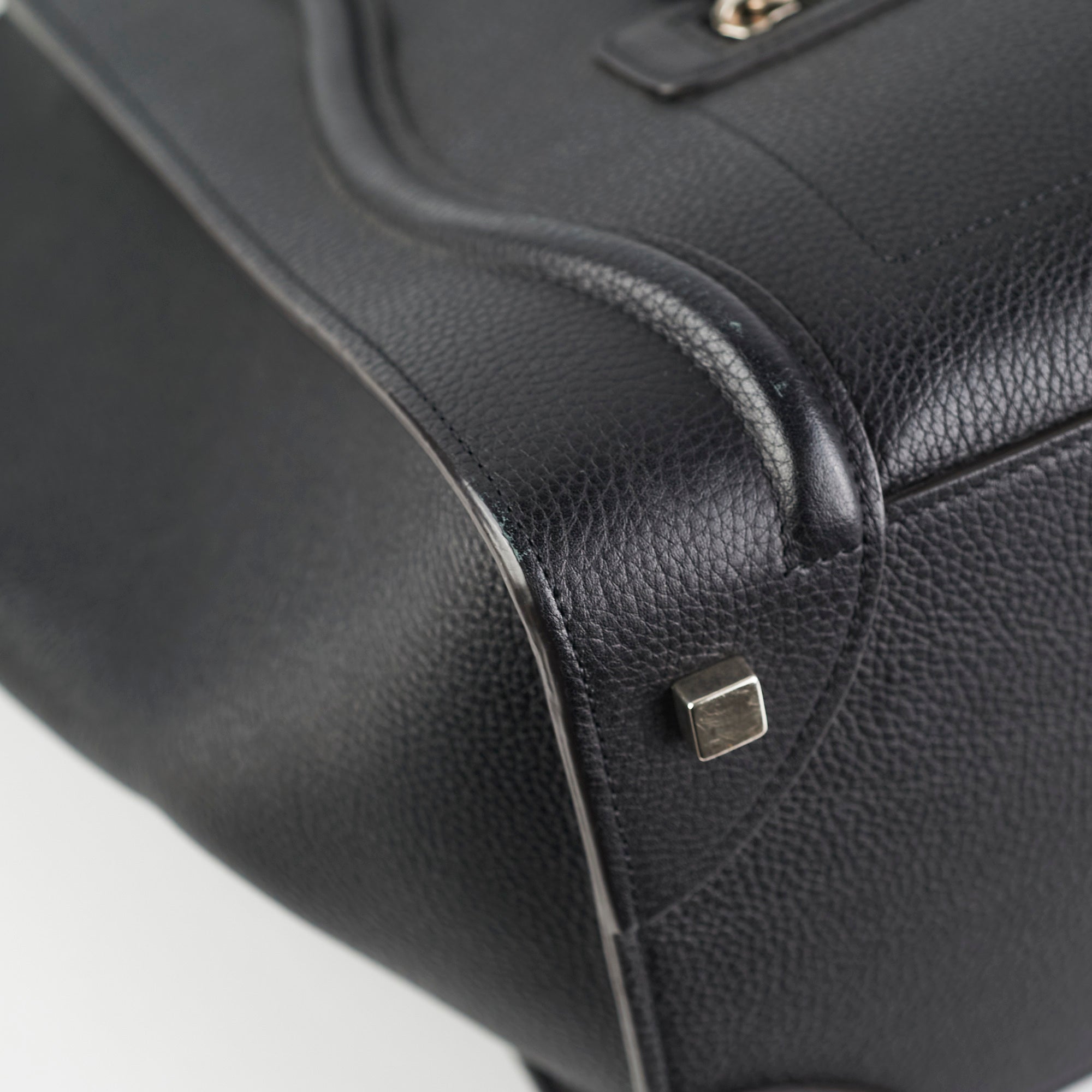 Celine Mini Luggage Bag in Black Calfskin Leather - Perfect for Work, Travel & Everyday Use