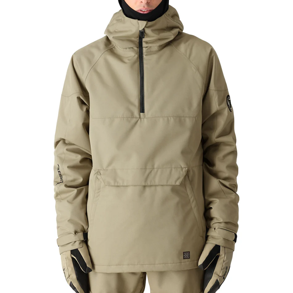 686 Renewal Insulated Anorak Jacket for Men & Women 2025 - Waterproof Winter Coat with Hood, Sage Green - Perfect for Skiing, Snowboarding & Outdoor Adventures
