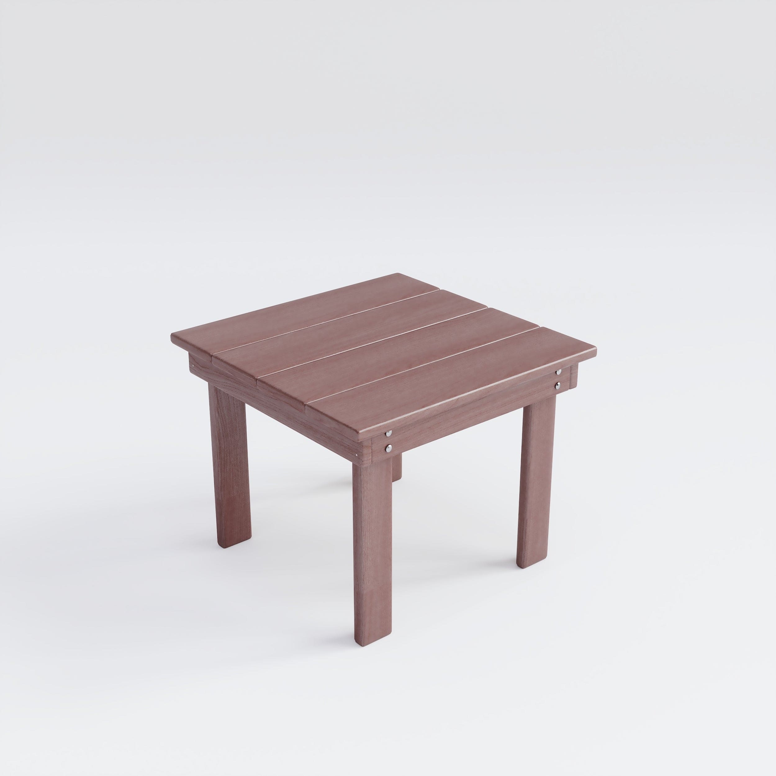 Keystone Amish Co. Herrington Composite Square End Table - Durable & Stylish Living Room Side Table for Sofa, Bedroom, or Patio