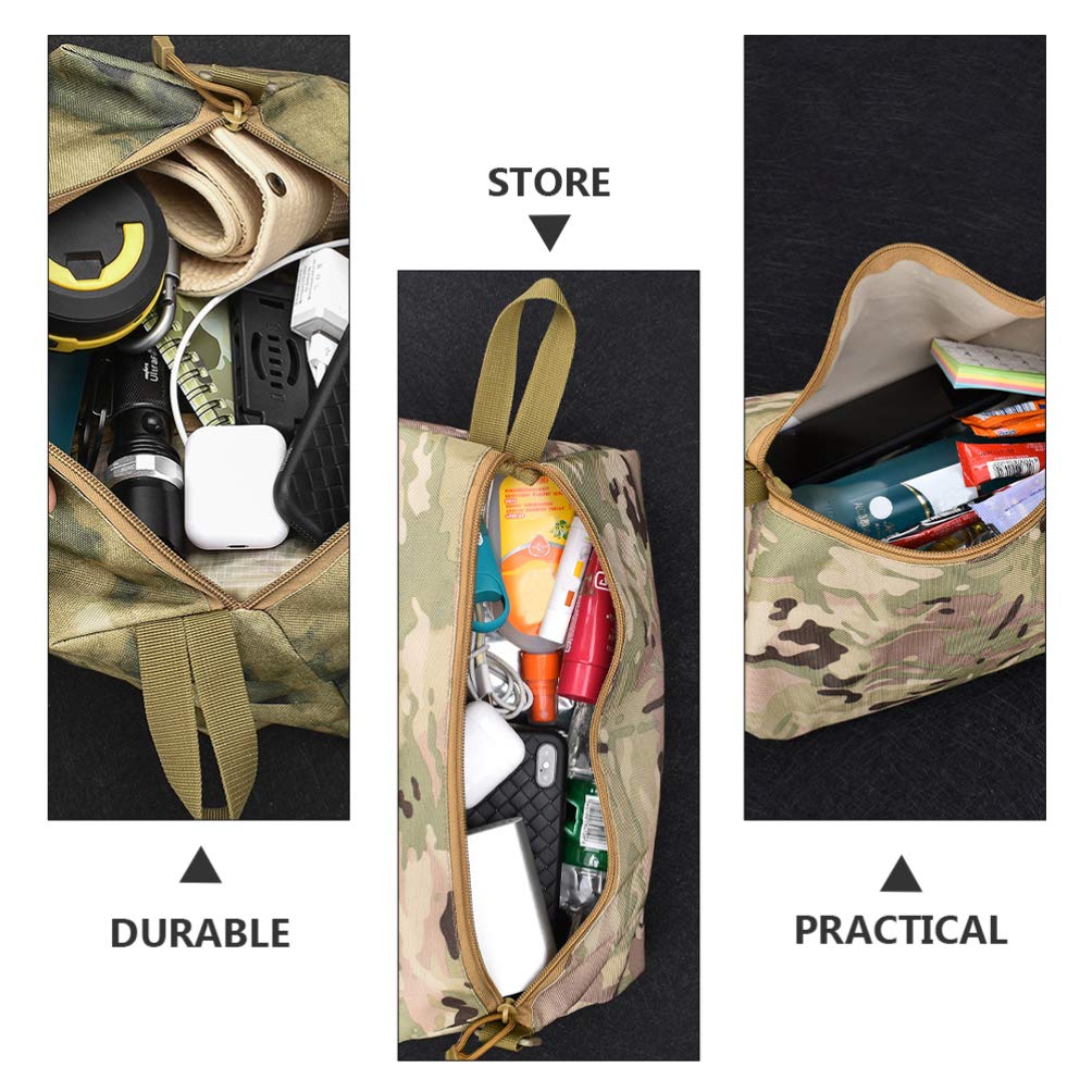FAVOMOTO 1pc Waterproof Oxford Cloth Storage Bag - Travel Cosmetic Organizer, Makeup Pouch, Camping Gear Bag, Sports Equipment Holder - Perfect for Outdoor Adventures, Gym Essentials & Daily Organization