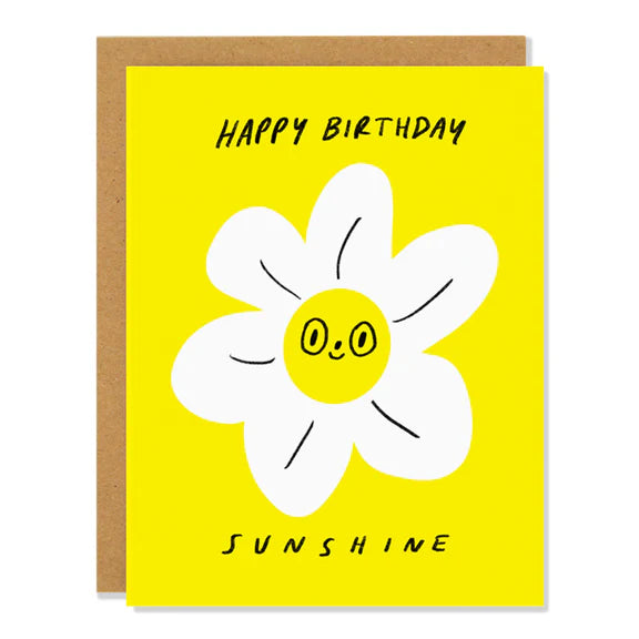 Sunshine Birthday Card - Beautiful Floral Greeting Card for Birthday Wishes - Perfect for Friends, Family & Loved Ones