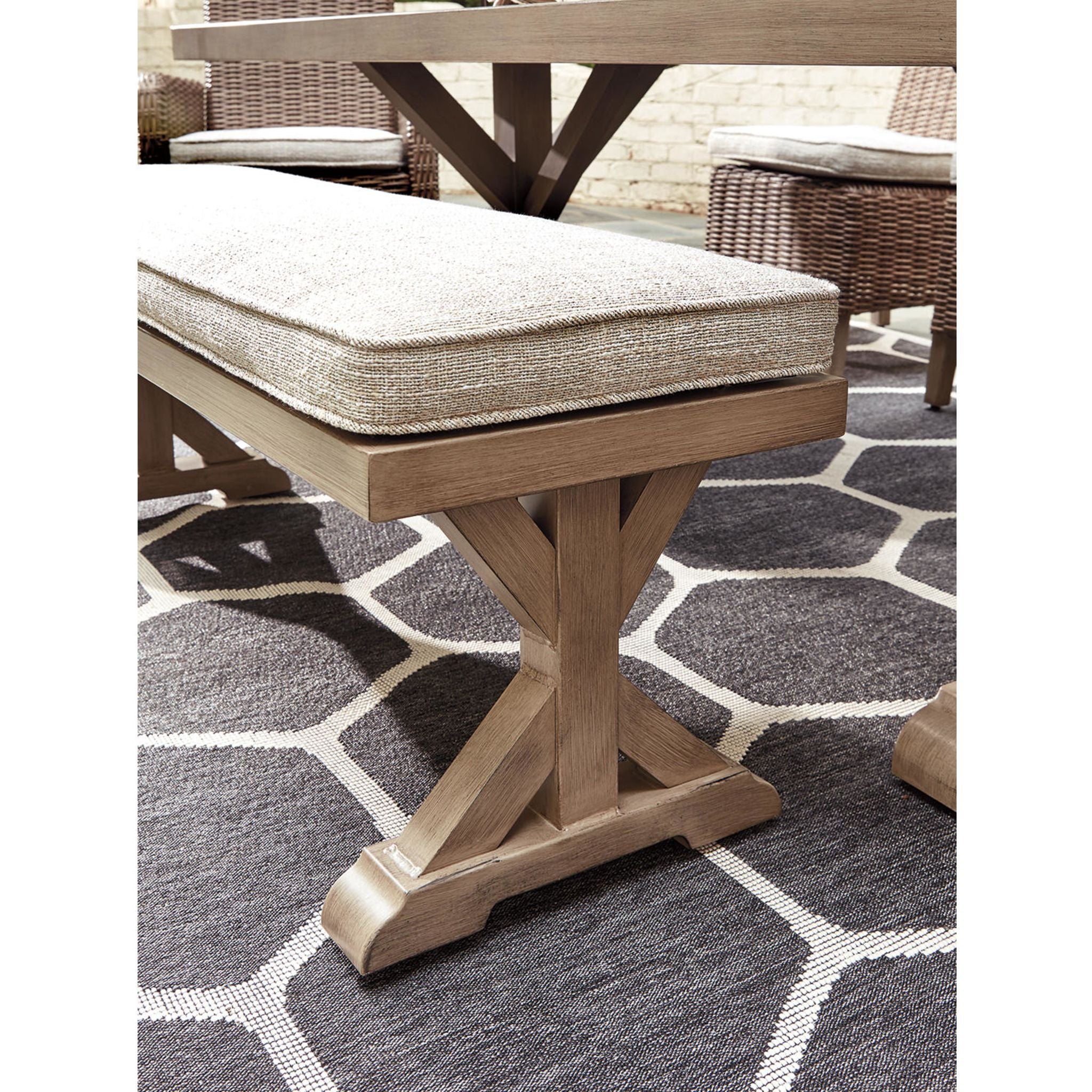 Beachcroft 6-Piece Outdoor Dining Set in Beige - Perfect for Patio, Garden, and Backyard Entertaining