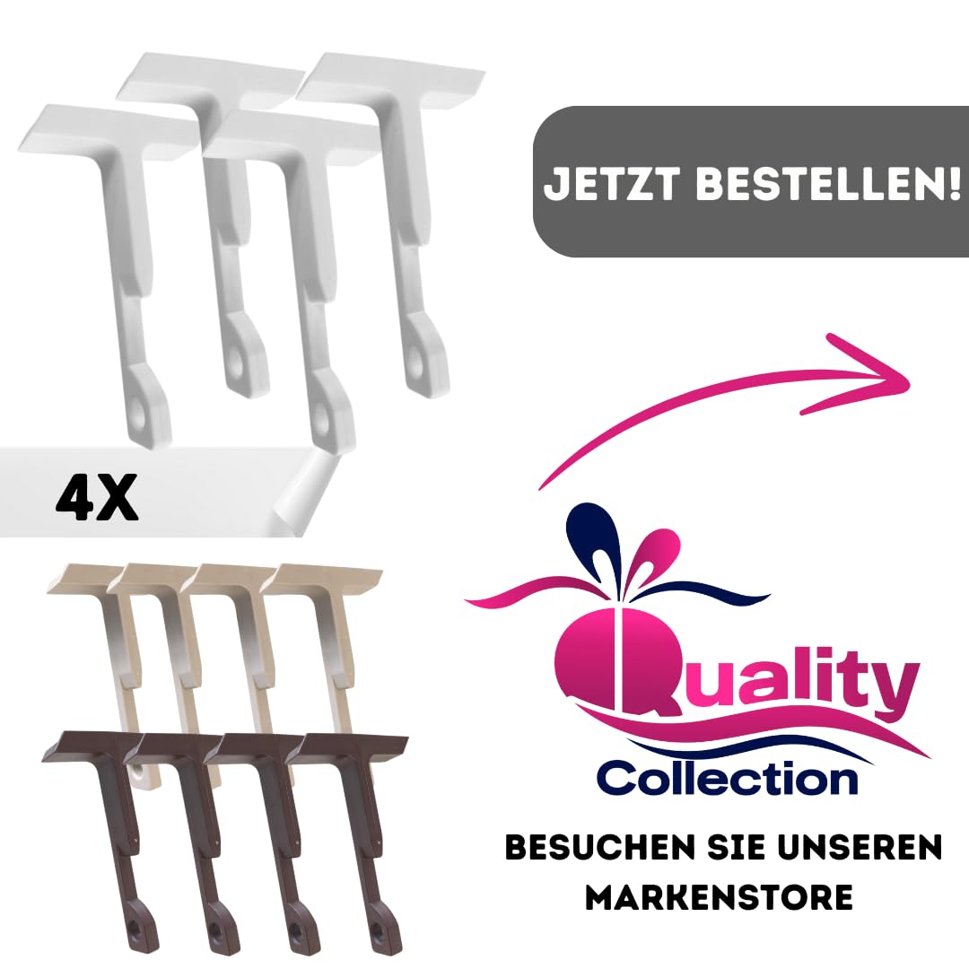 Premium Window Stopper for Tilt Windows - 4-Pack White | Durable & Secure Window Lock | Easy Installation | Ideal for Home, Office & Child Safety | Perfect for Ventilation & Security