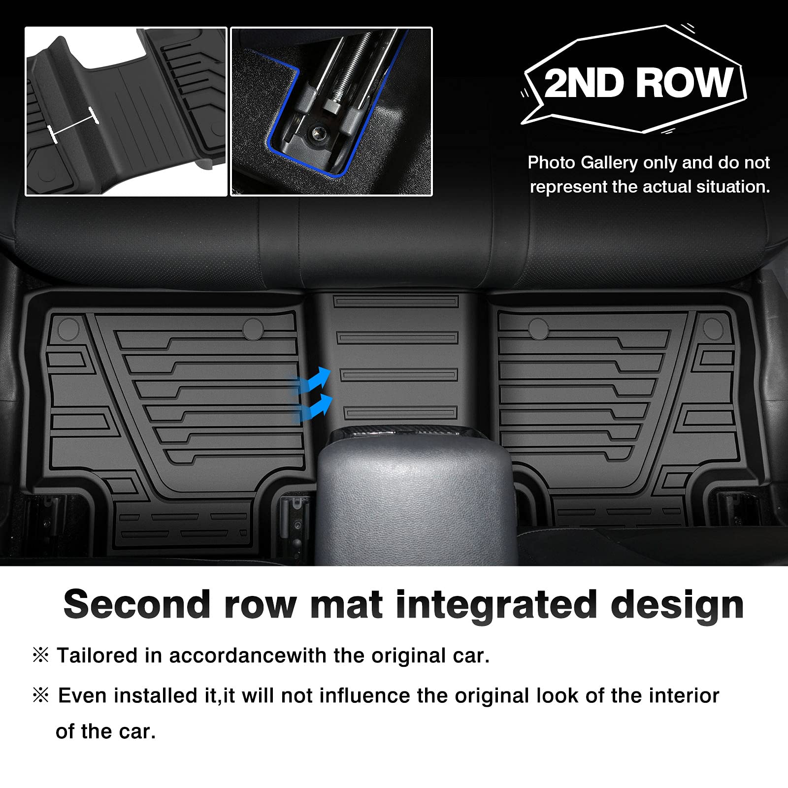 Custom Fit 2018-2022 Honda Accord All-Weather Floor Mats - TPE Non-Slip 1st & 2nd Row Floor Liners Set (Black) | Durable Car Accessories for Year-Round Protection - Perfect for Daily Commute, Road Trips & Harsh Weather Conditions