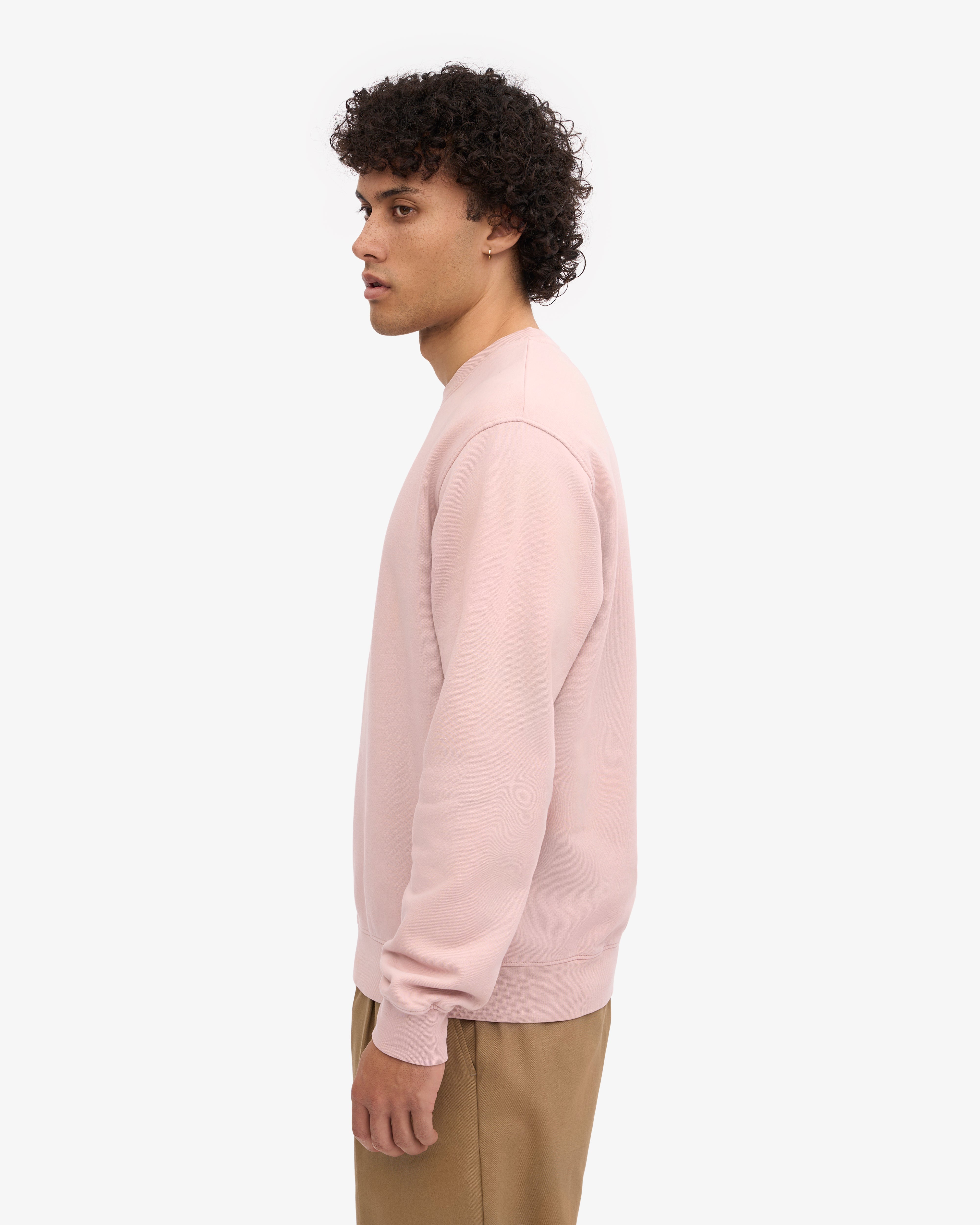 Classic Organic Cotton Crew Neck T-Shirt for Men & Women - Faded Pink - Soft & Comfortable Casual Wear for Everyday Outfits