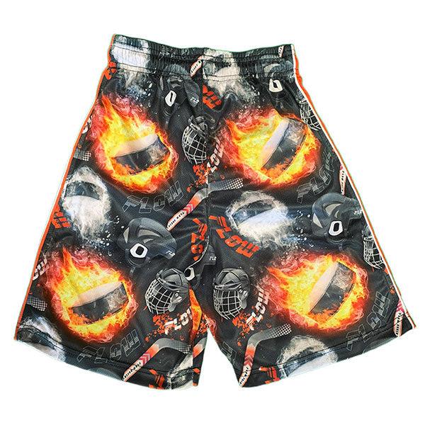 Boys Fire Flow Hockey Shorts - Lightweight & Breathable for Youth Hockey Players - Perfect for Training, Games & Sports Activities