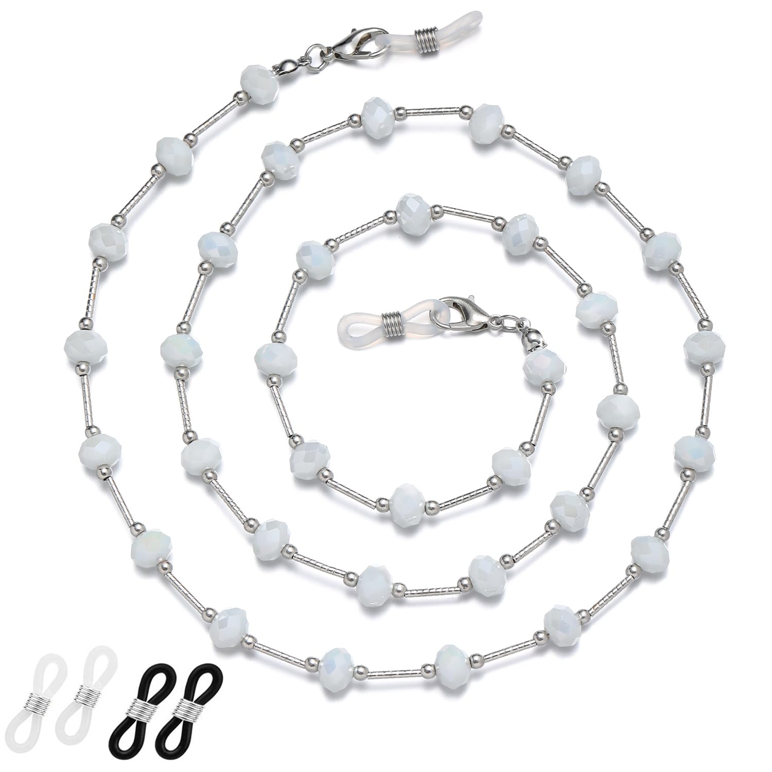 Stylish Beaded Eyeglass Chain for Women - Adjustable Necklace Holder for Reading Glasses & Sunglasses - Perfect for Work, Travel, and Outdoor Activities