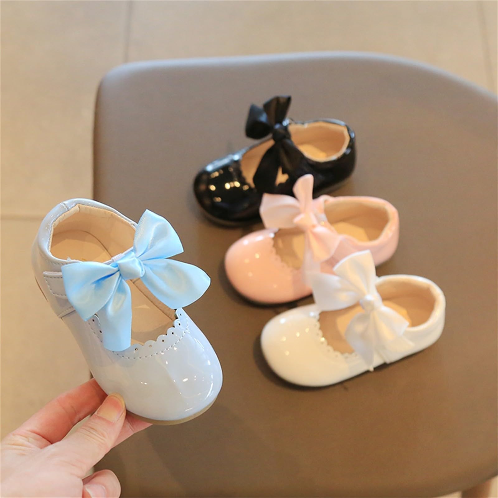 Toddler Ballet Mary Jane Bow Flat Shoes for Girls - Party & School Outfits