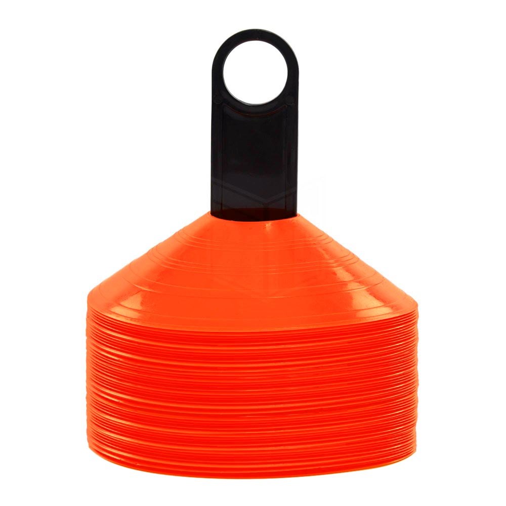 50-Pack Orange Traffic Cones - 2-Piece Set for Road Safety, Parking, and Construction Zones | Durable PVC Material for Indoor & Outdoor Use
