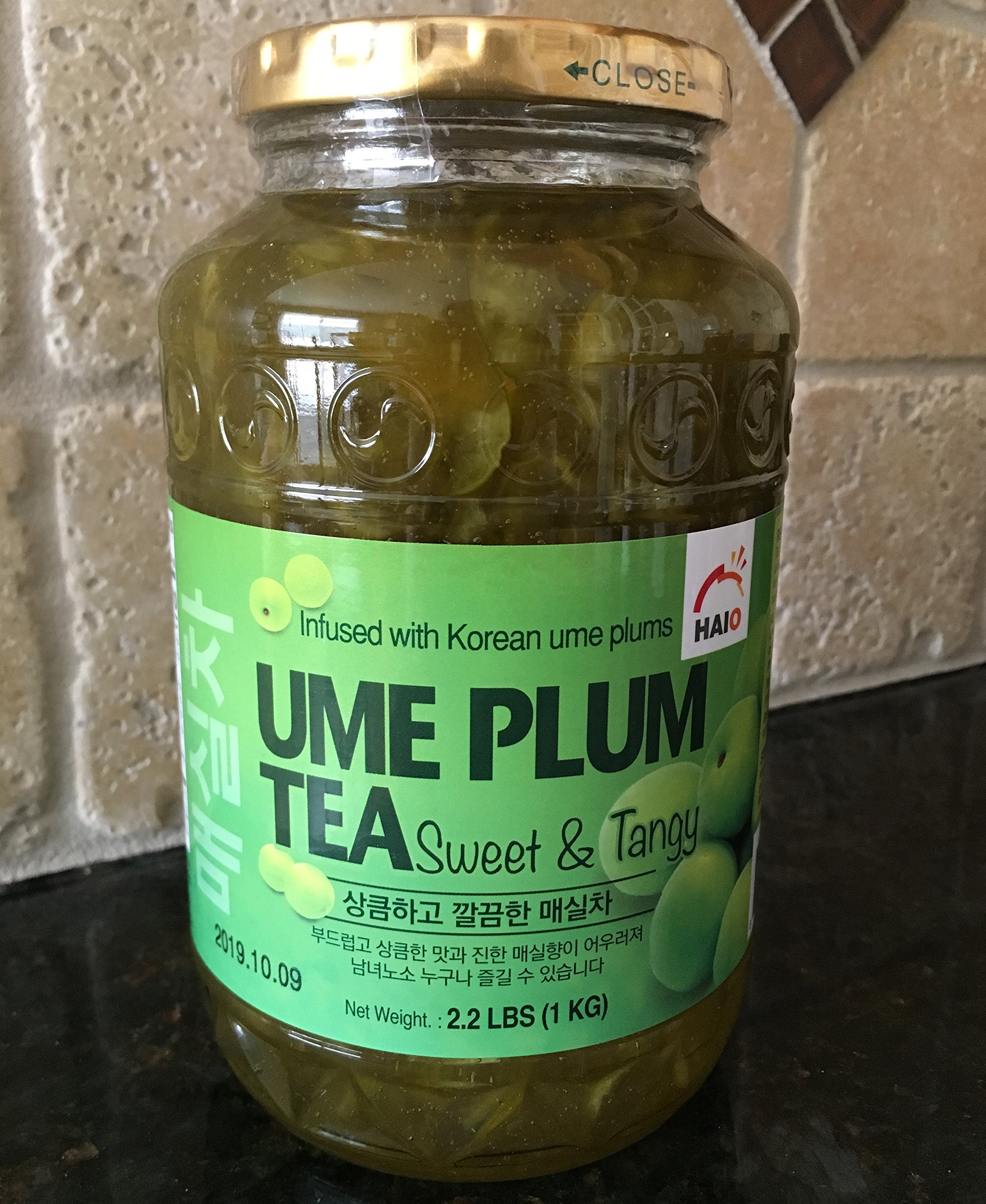 Haioreum Korean Ume Plum Tea - Sweet & Tangy Flavor, Infused with Authentic Korean Ume Plums - 2.2 lb (1 kg) Pack - Perfect for Iced Tea, Cocktails & Relaxing Afternoon Tea Time