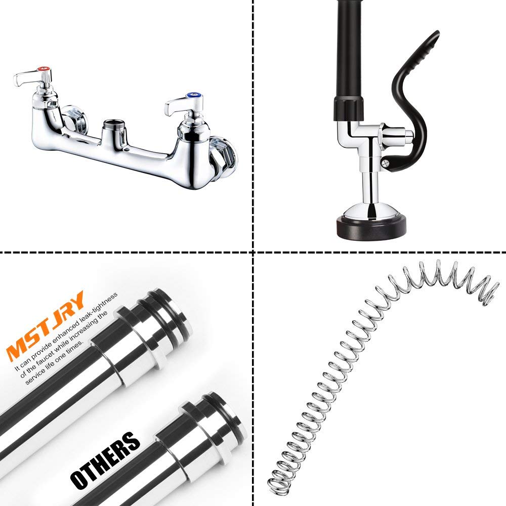 Commercial Kitchen Faucet with Sprayer - 20