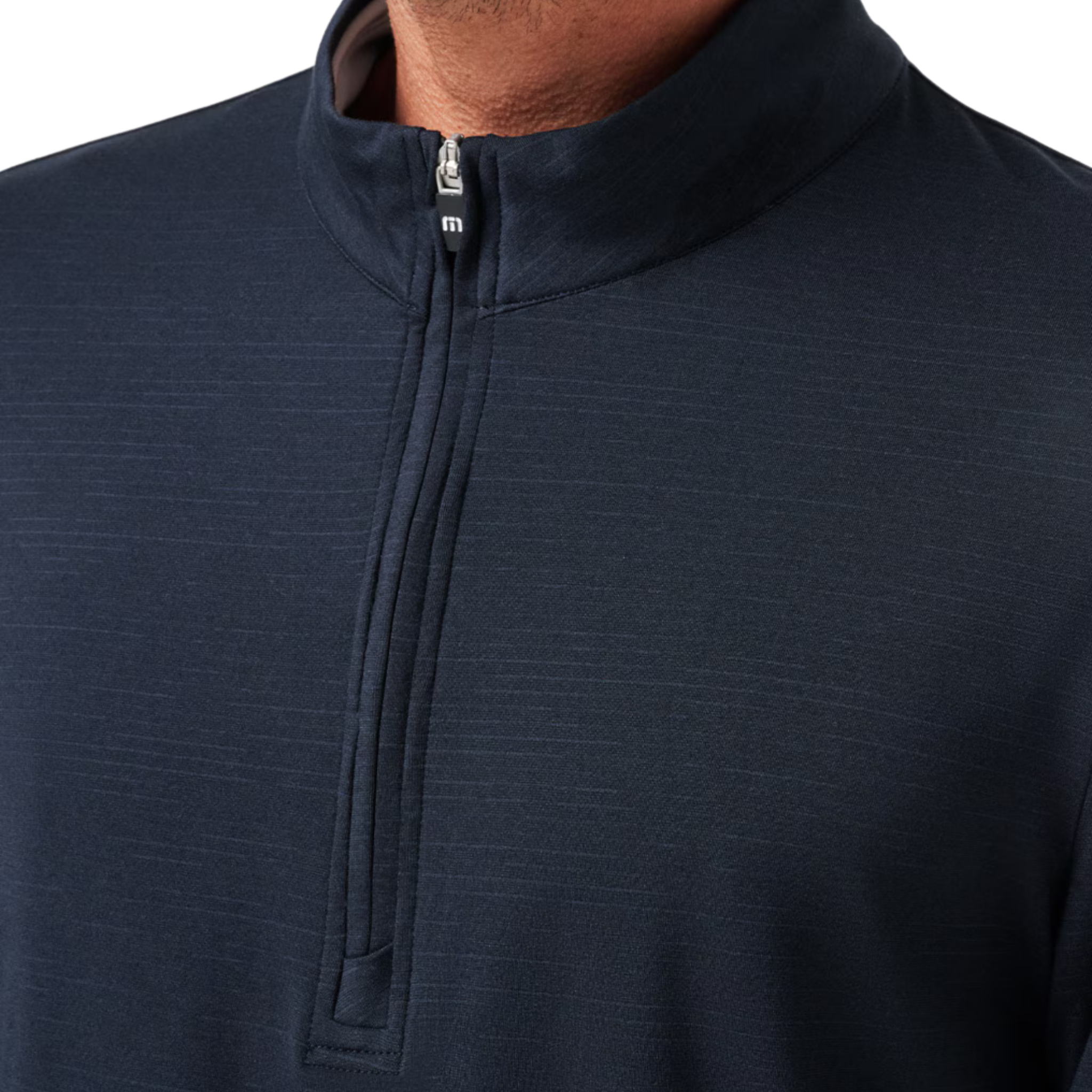 TravisMathew Men's The Heater Quarter Zip Long Sleeve Polo Shirt - Comfortable Golf & Casual Wear for Work & Outdoor Activities