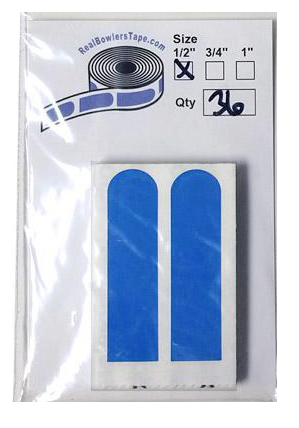 Real Bowlers Tape 1/2 Inch Blue - Pack of 36 Rolls - Perfect for Bowling Ball Grip Enhancement and Finger Protection During Games