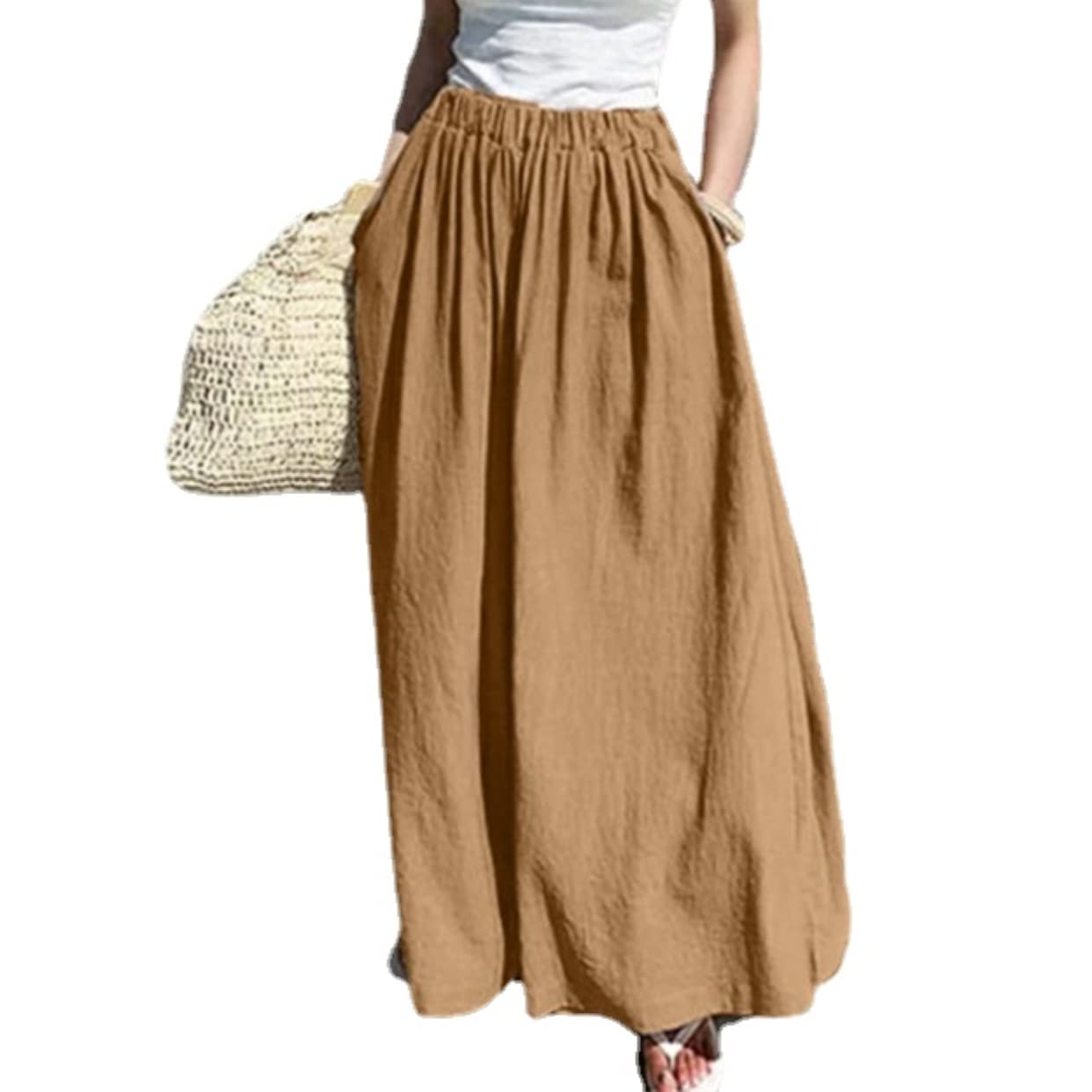 XPONNI Women's Flowy Wide Leg Palazzo Pants - Lightweight Summer Lounge Pants for Casual Wear, Beach & Vacation | Comfortable Boho Chic Trousers