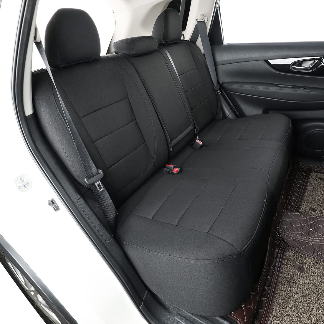 Premium Custom Seat Covers for 2019-2022 Toyota RAV4 Hybrid (Excludes XSE & 2022 SE Hybrid) - Full Set Black Car Seat Protectors - Perfect for Road Trips, Daily Commutes & Pet Protection