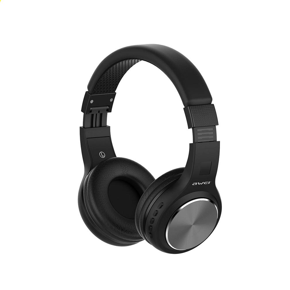Premium Wireless Bluetooth Over-Ear Headphones with Active Noise Cancelling, Low Latency, Foldable Design & Subwoofer - Long Battery Life for Gaming, PC, Smartphones & TV (Gold) - Perfect for Workouts, Commuting & Home Entertainment