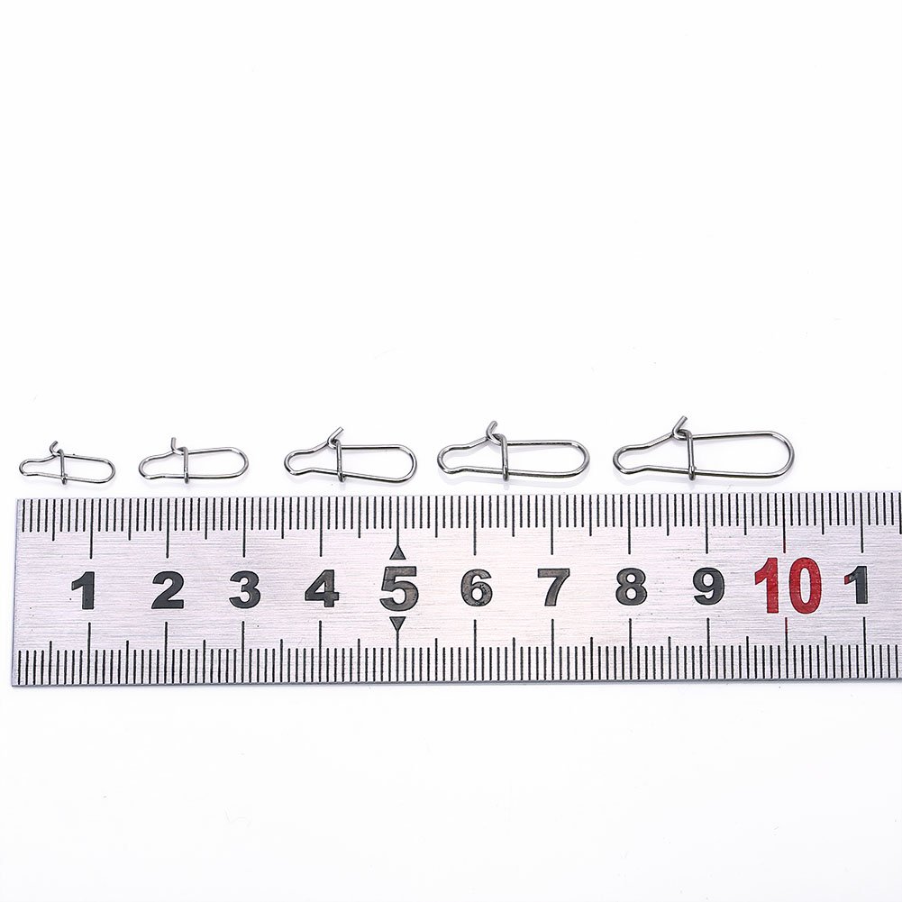 Voluxe Fishing Snap Connector - Heavy Duty & Corrosion-Resistant Fishing Swivel Rigs - Easy to Use Anti-Twist Fishing Accessories for Saltwater & Freshwater Anglers - Perfect for Bass, Trout & Deep Sea Fishing