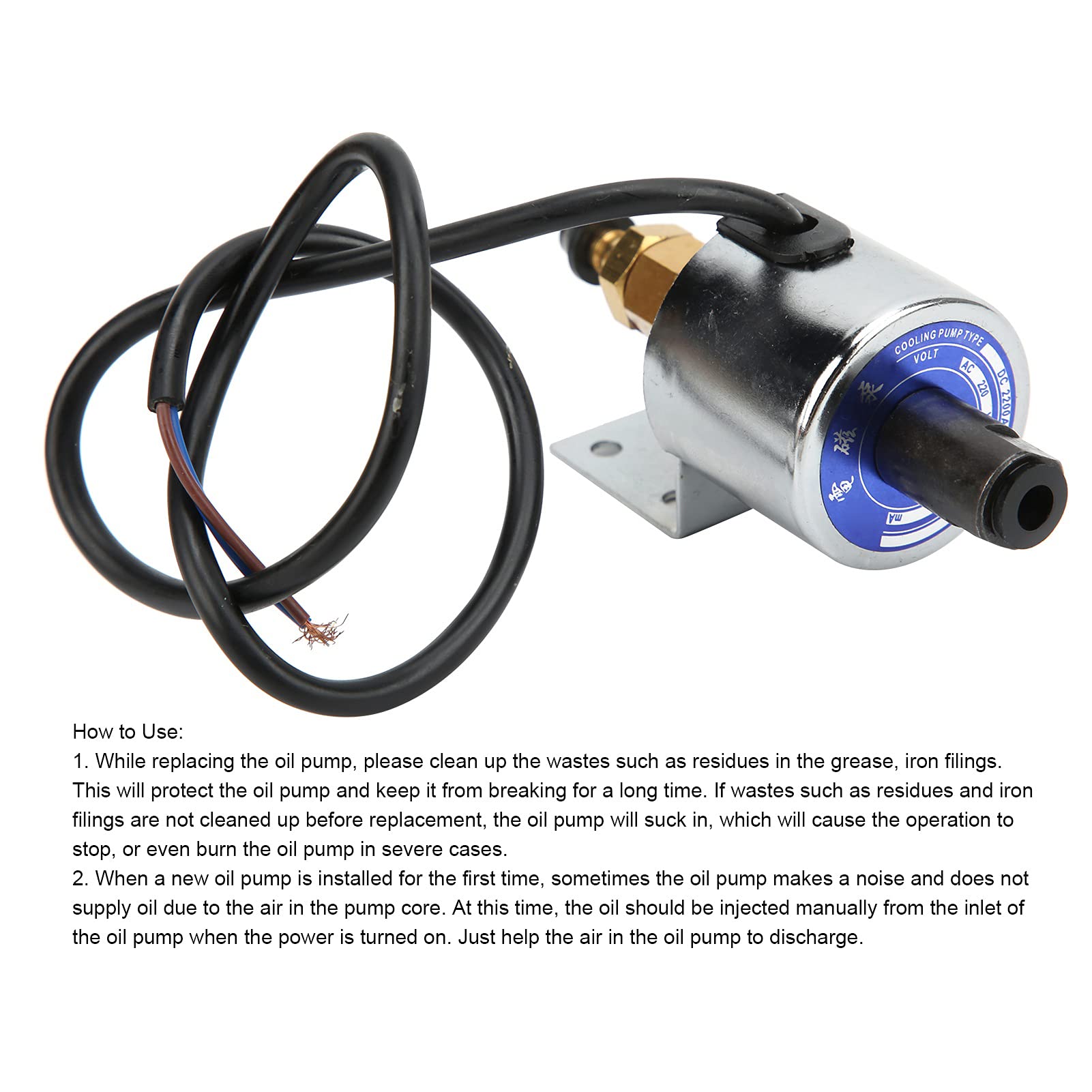 Electromagnetic Oil Pump for Grinder, Milling Machine Oil Pump, Durable 400-500cc, for Grinding, Milling, Drilling & Lathe Lubrication Cooling - Perfect for Metalworking, CNC Machining & Industrial Applications