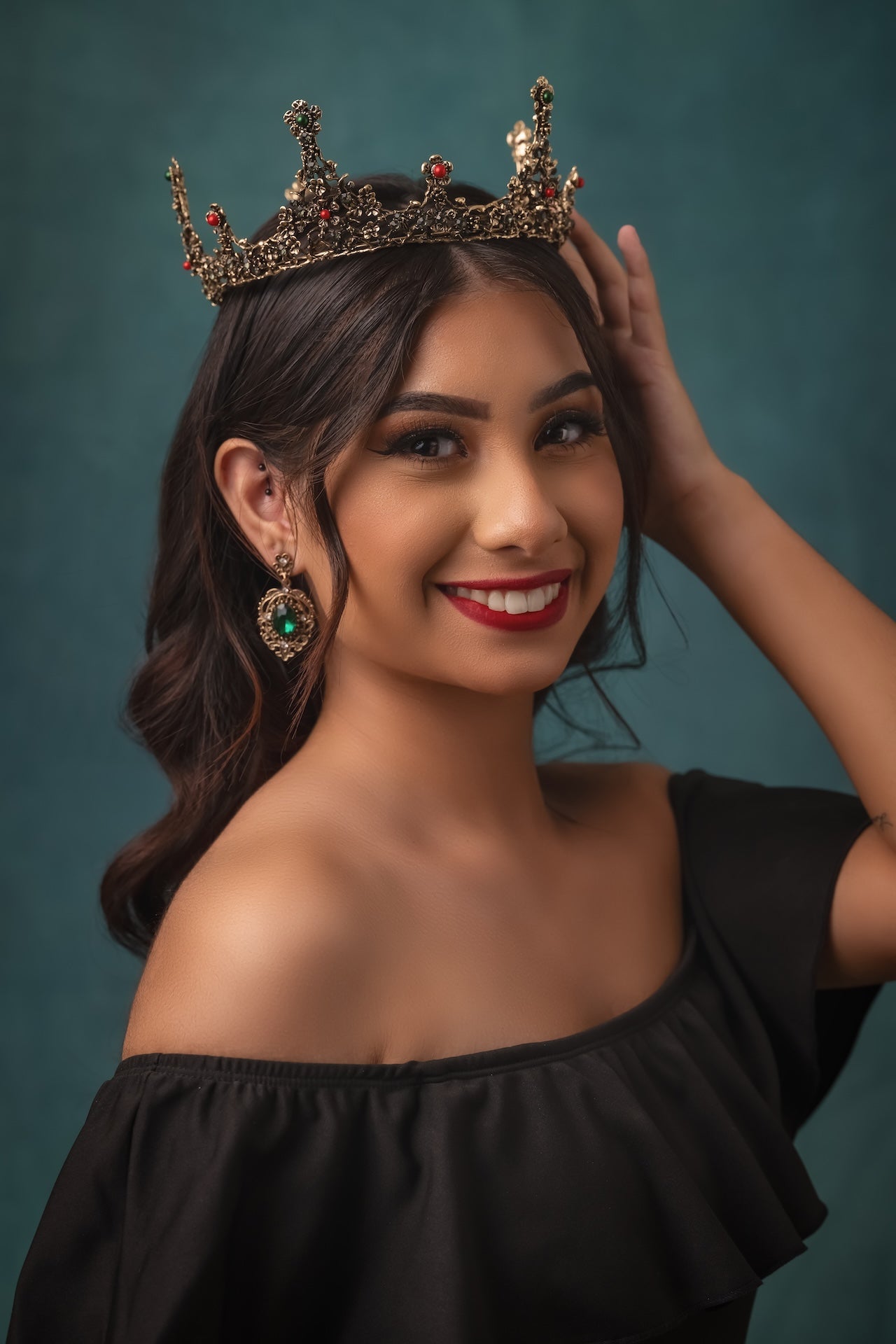Gothic Royally Blessed Diadem - Elegant Victorian Style Crown Headpiece for Women | Perfect for Cosplay, Renaissance Fairs & Gothic Weddings