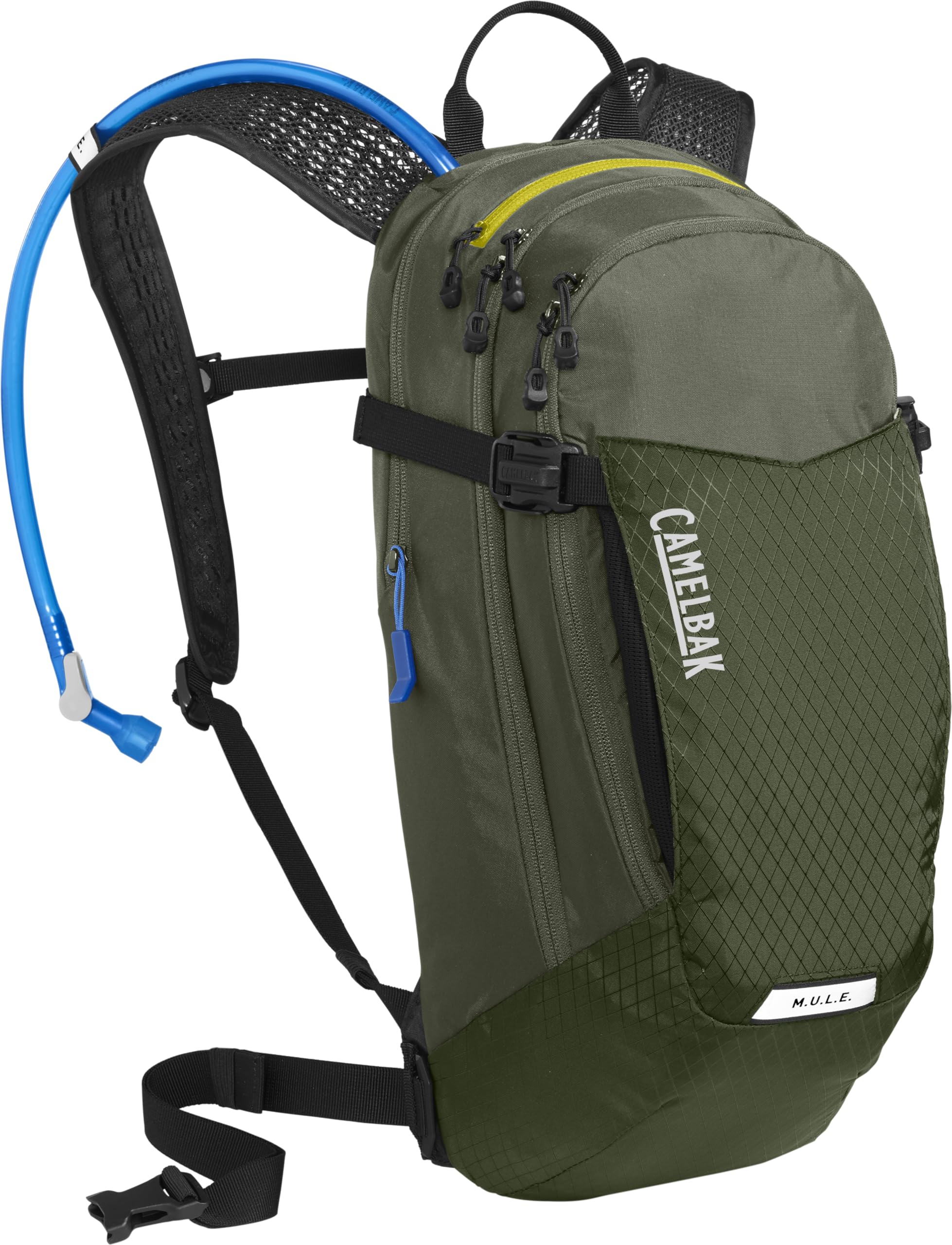 CamelBak M.U.L.E. 12 Hydration Backpack for Mountain Biking - 100oz Magnetic Tube Trap & Easy Refill - Perfect for Hiking, Cycling & Outdoor Adventures